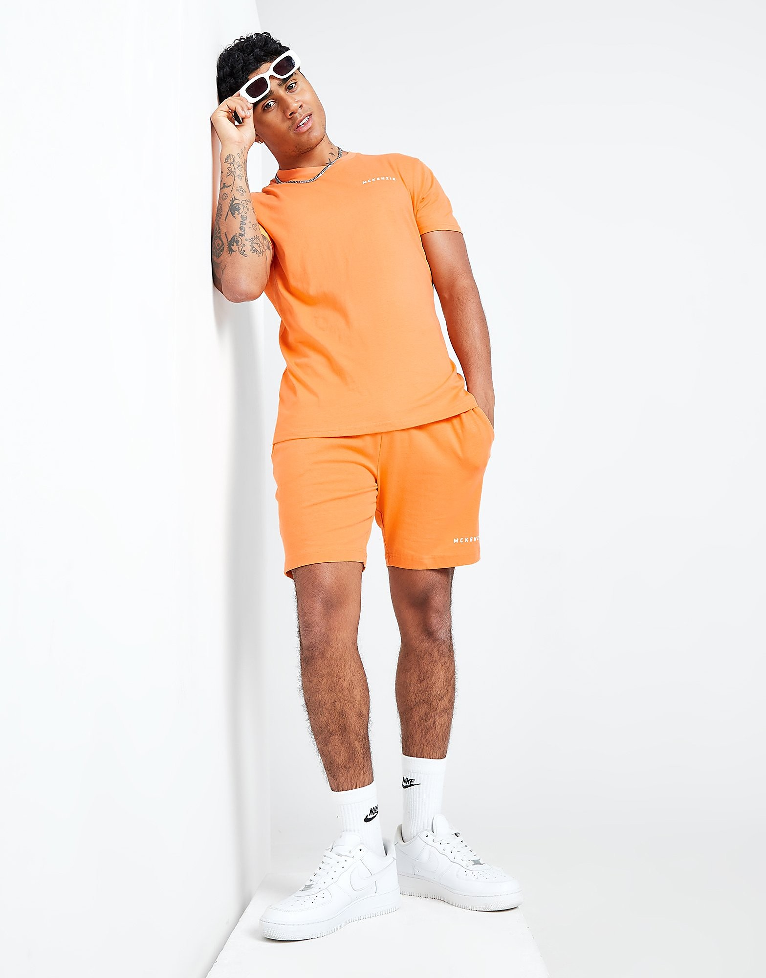 

McKenzie Essential Summer Lounge T-Shirt/Shorts Set - Only at JD - Orange - Mens, Orange