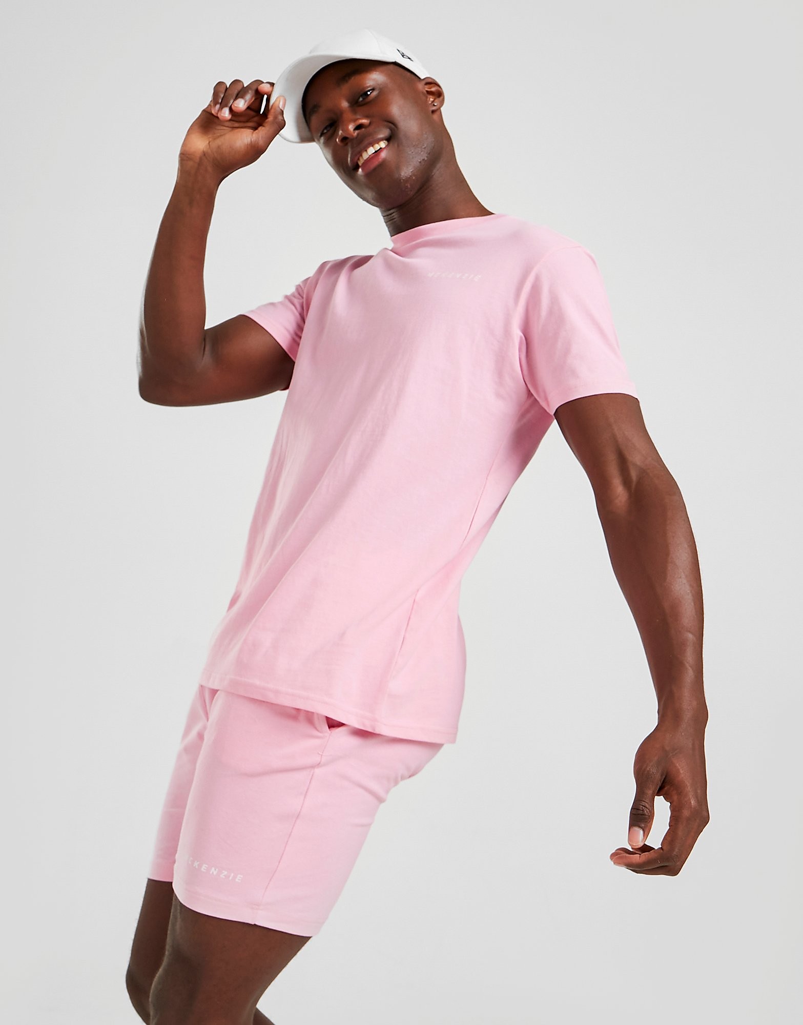 McKenzie Conjunto T-Shirt/Calções Essential Summer Lounge - Only at JD - Cor-de-rosa - Mens, Cor-de-rosa