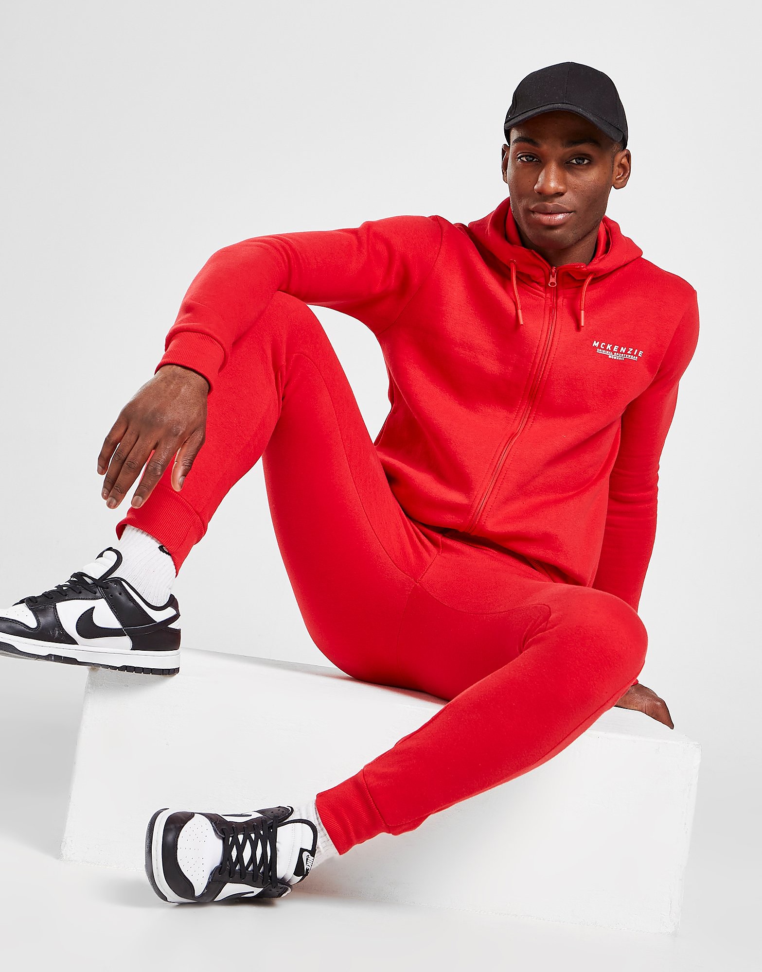 

McKenzie Essential Full Zip Tracksuit - Only at JD - Red/RED - Mens, Red/RED