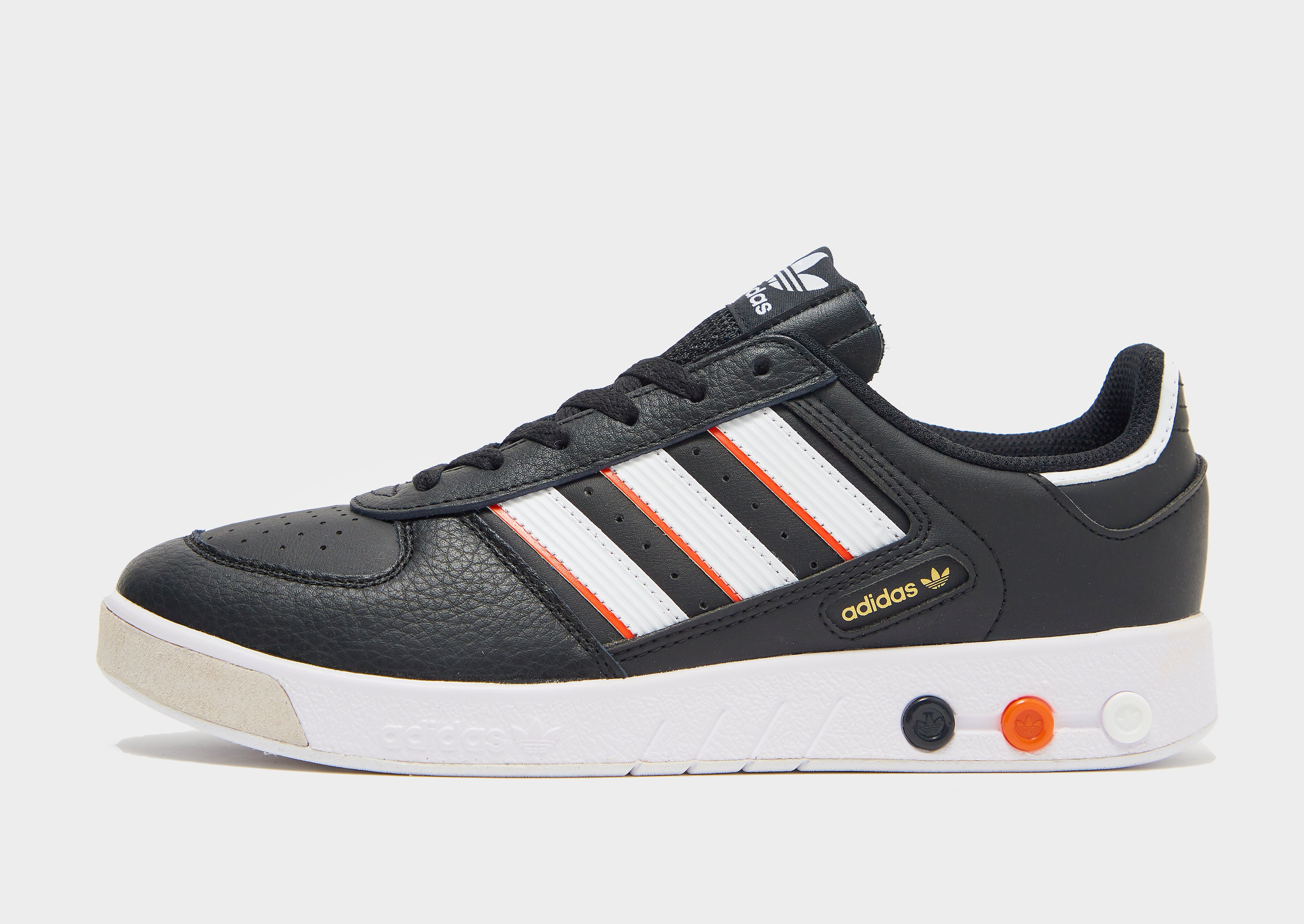 

adidas Originals G.S. Court - Black/White - Mens, Black/White