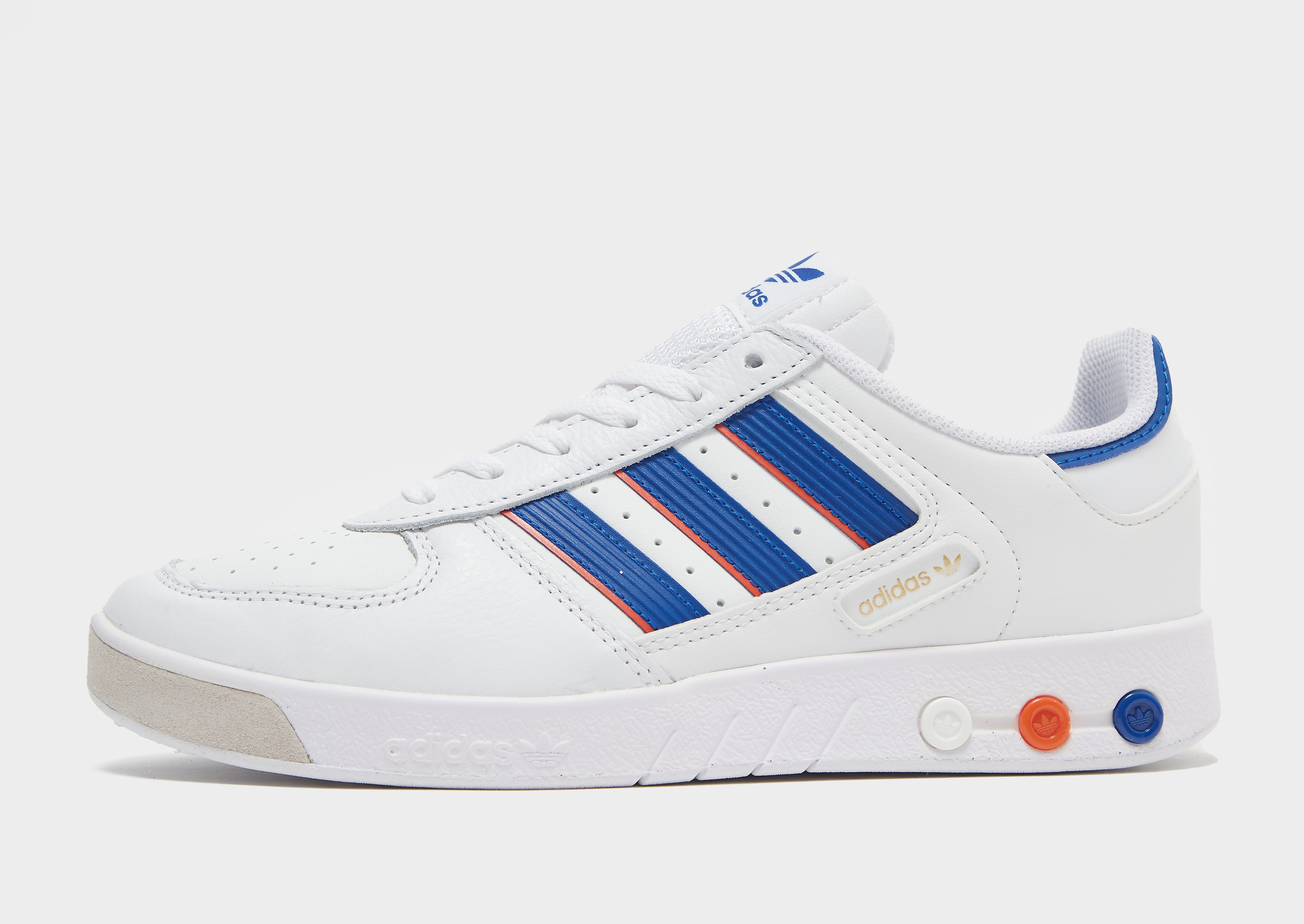

adidas Originals G.S. Court - Cloud White / Collegiate Royal / Collegiate Orange/Blue - Womens, Cloud White / Collegiate Royal / Collegiate Orange/Blue