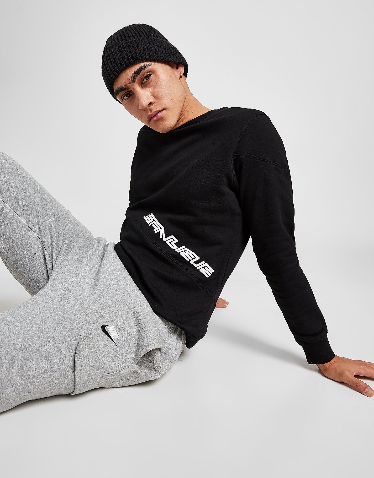 

Banlieue Fleece Crew Sweatshirt - Black - Mens, Black