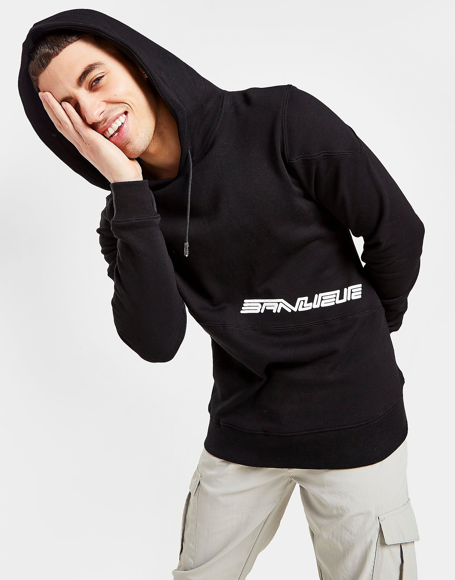 

Banlieue Overhead Hoodie - Black - Mens, Black