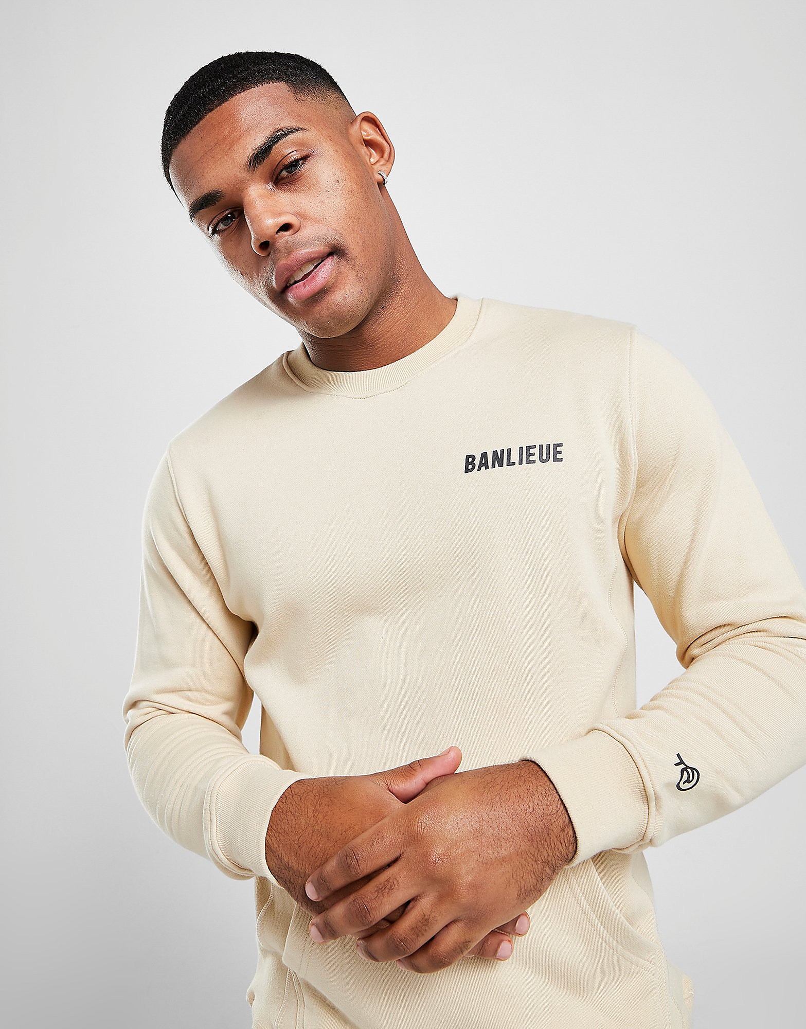 

Banlieue Fleece Crew Sweatshirt - Brown - Mens, Brown