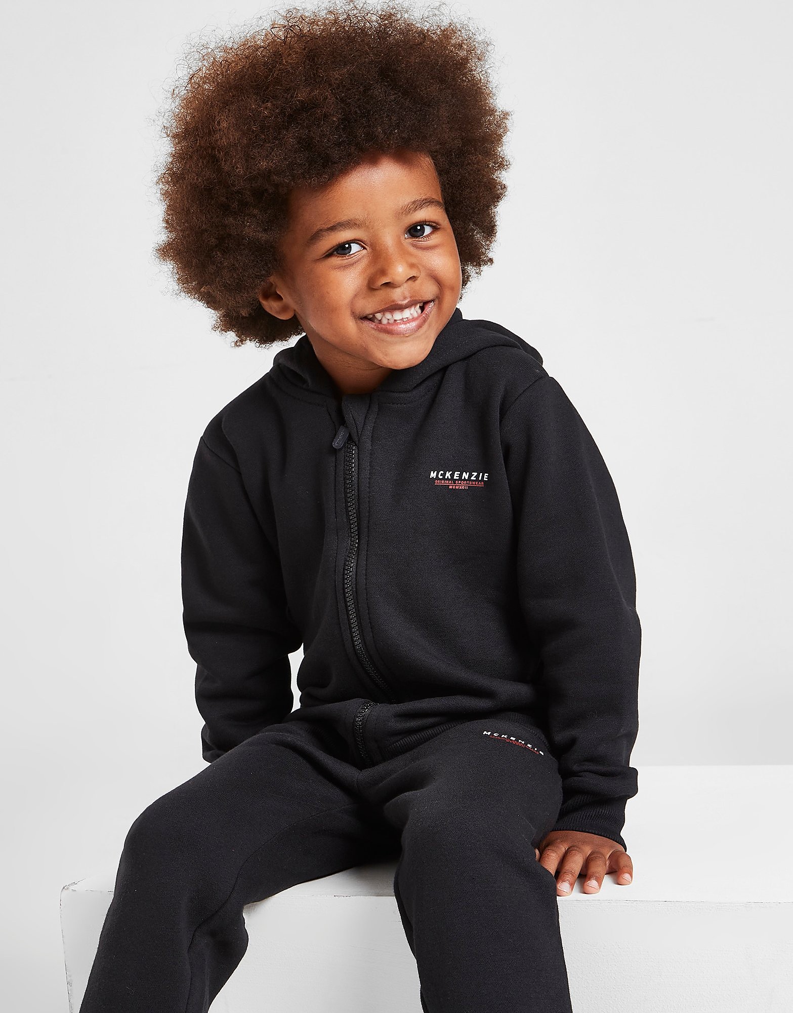 

McKenzie Mini Essential Full Zip Hoodie Children - Black - Kids, Black