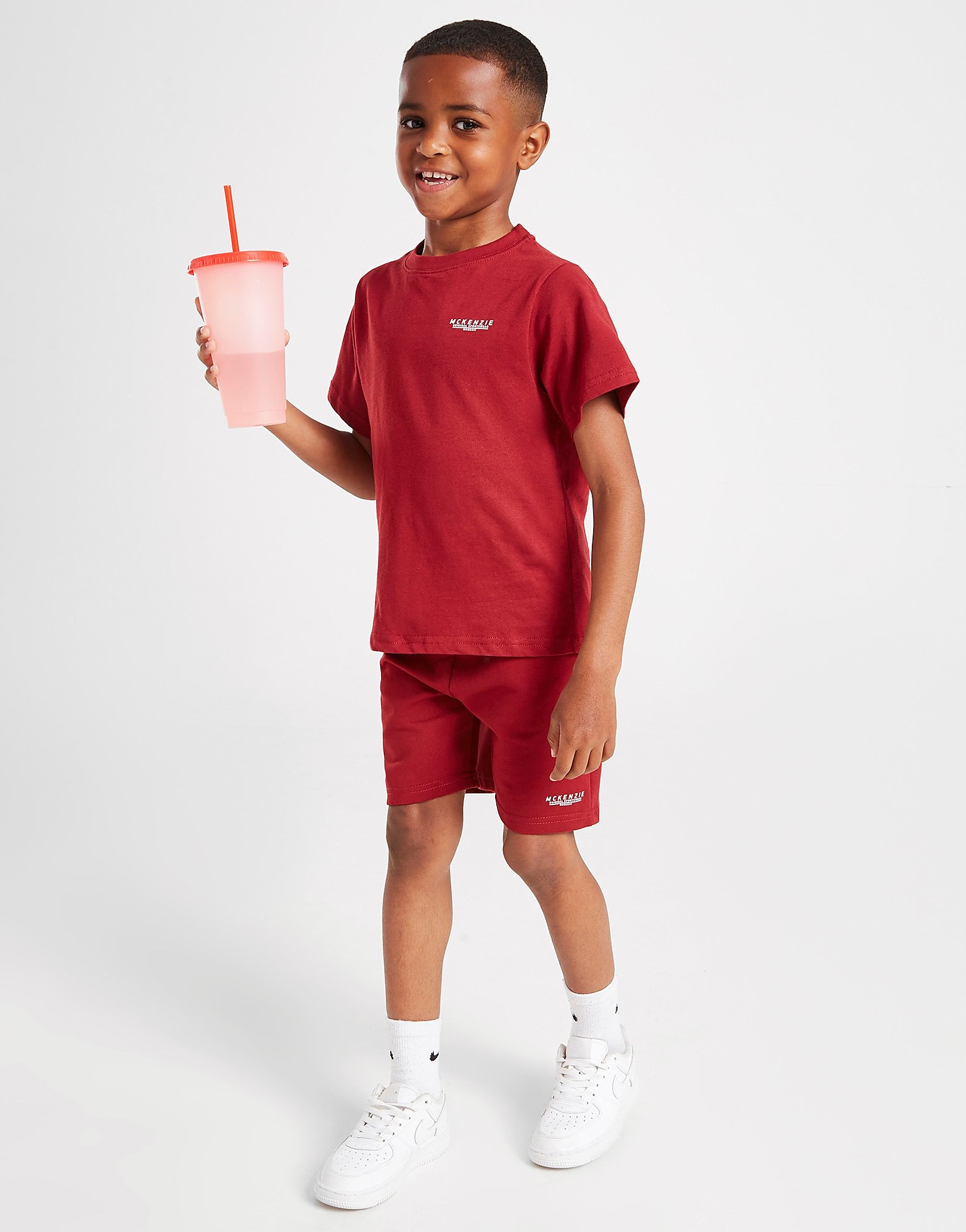 

McKenzie Mini Essential T-Shirt/Shorts Set Children - Red - Kids, Red