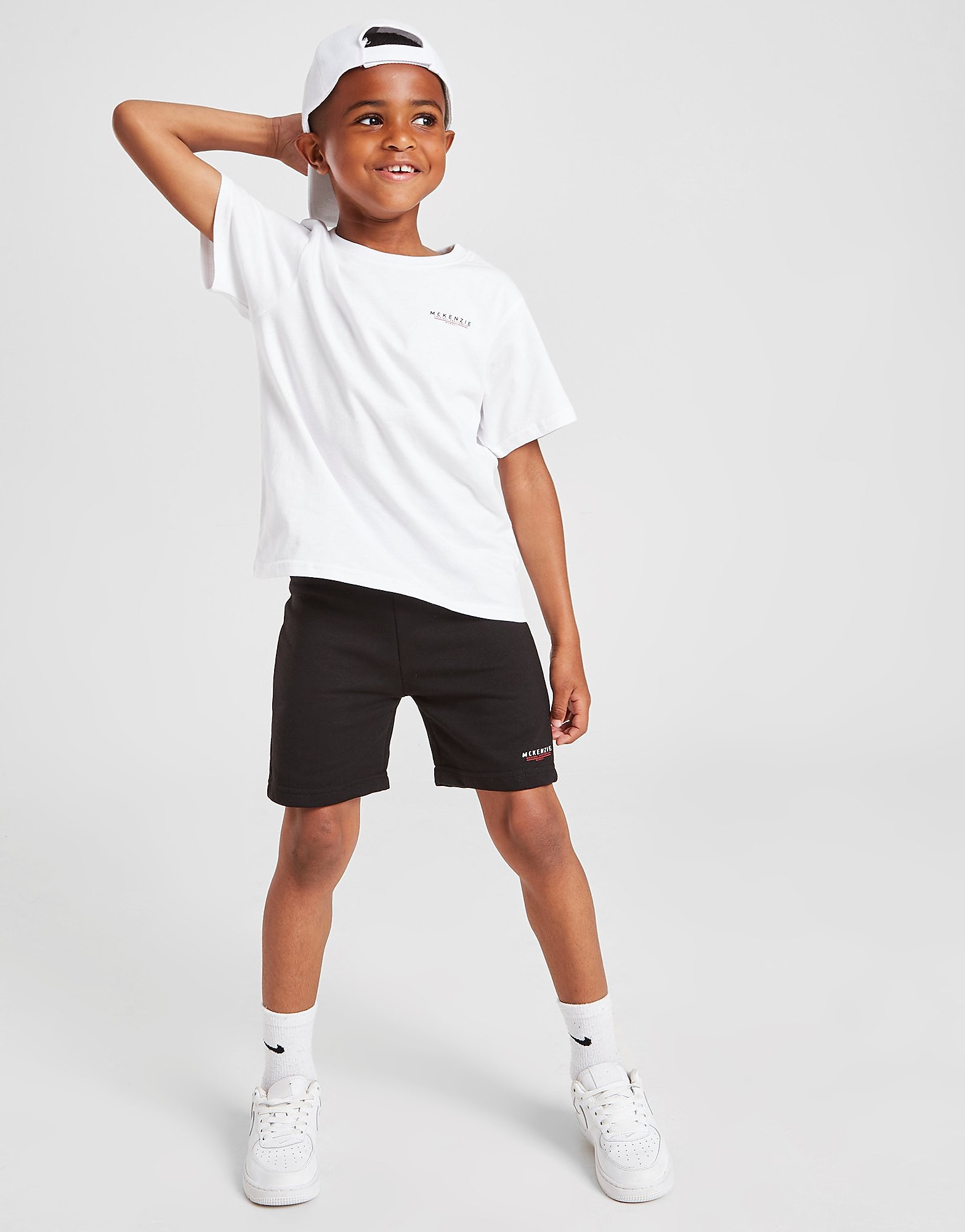 

McKenzie Mini Essential T-Shirt/Shorts Set Children - White/Black - Kids, White/Black