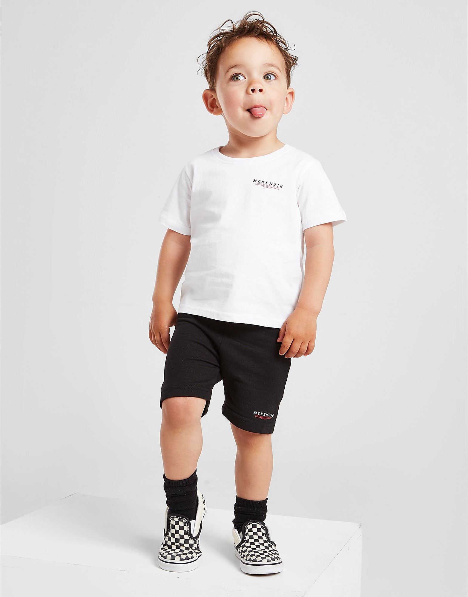 

McKenzie Micro Essential T-Shirt/Shorts Set Infant - White/Black - Kids, White/Black