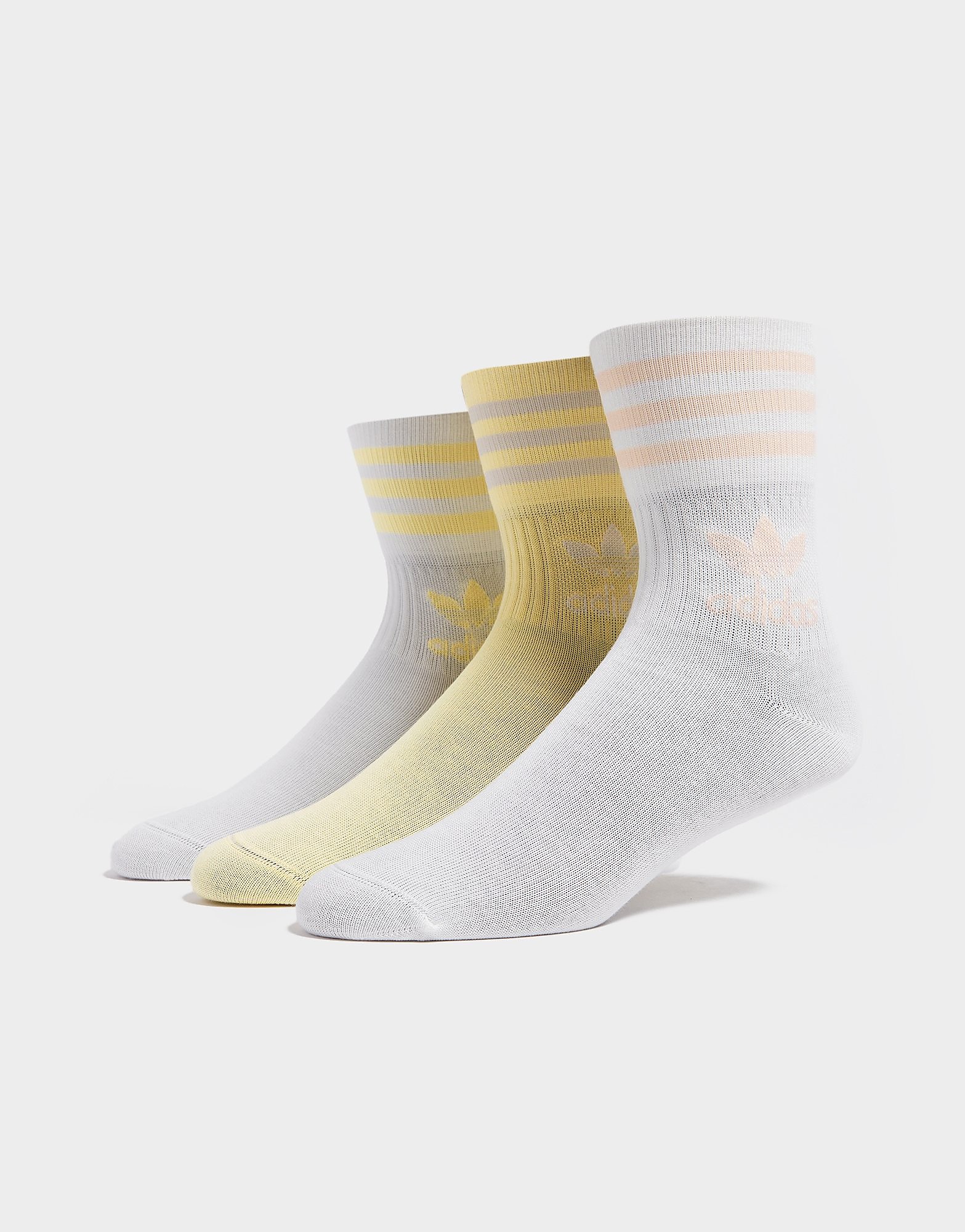 

adidas Originals Mid Cut Crew Socks - Multi Coloured - Womens, Multi Coloured