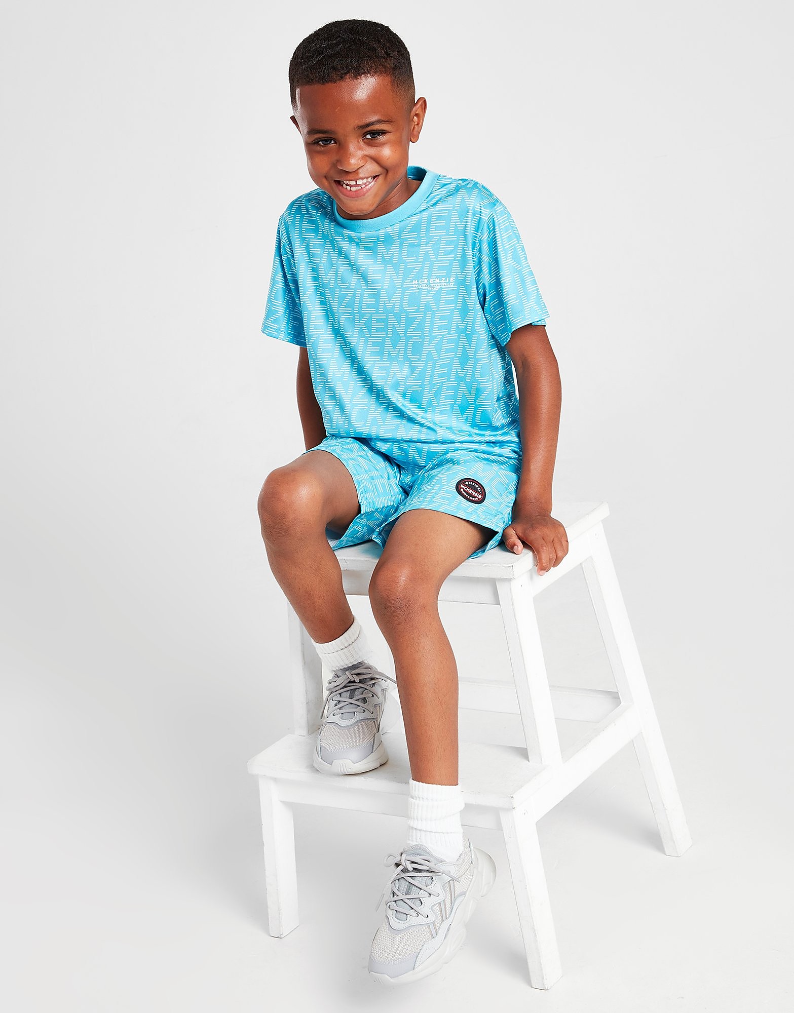 

McKenzie Mini Menkar T-Shirt/Shorts Set Children - Blue - Kids, Blue