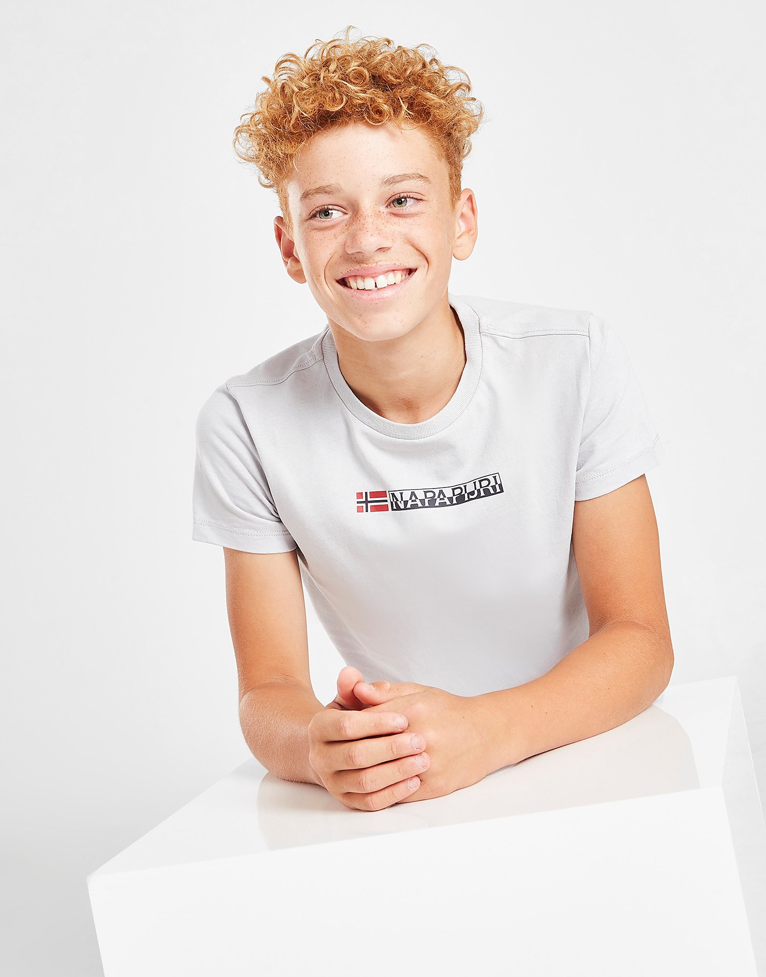 

Napapijri Central Panel Logo T-Shirt - Only at JD - White - Kids, White