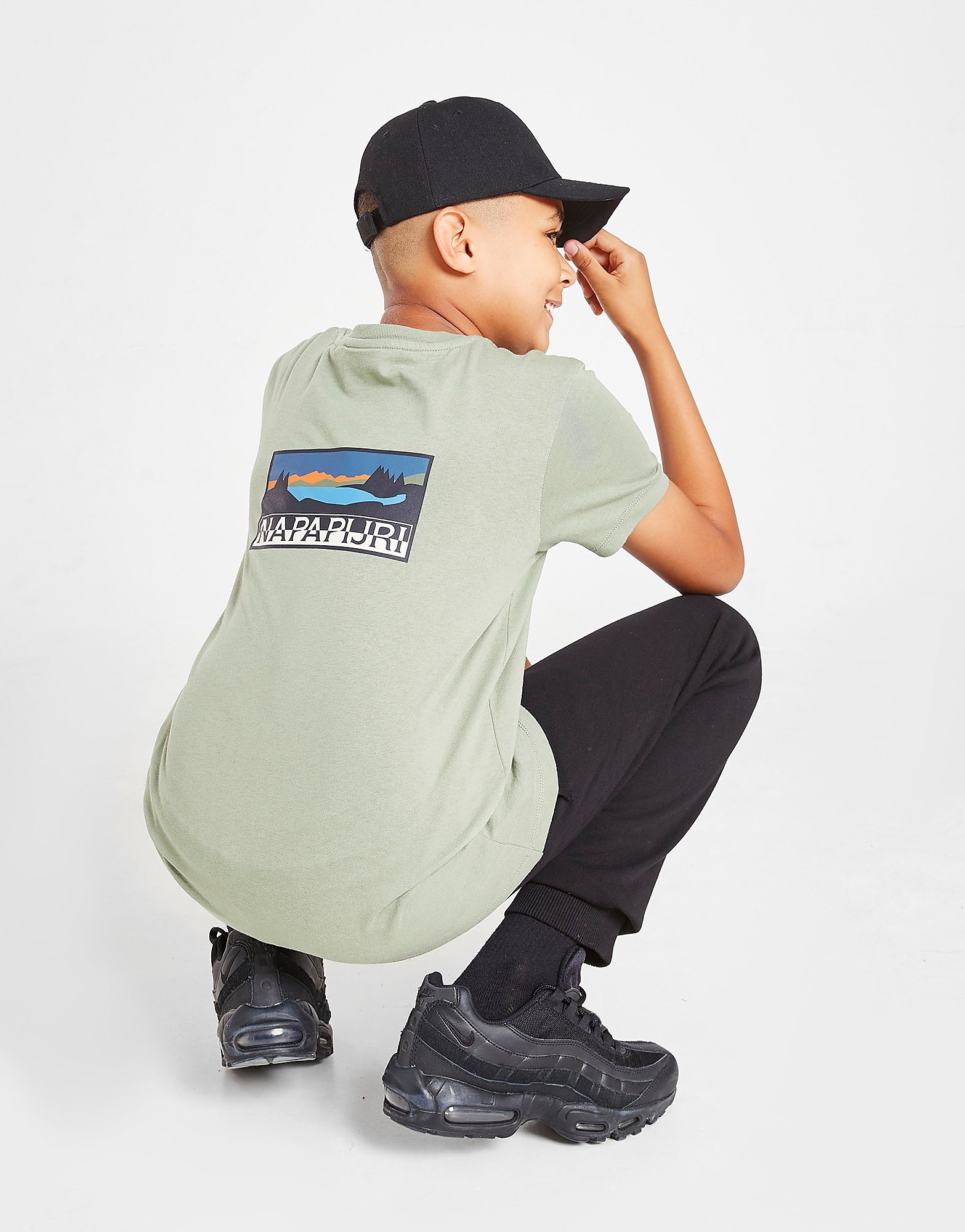 

Napapijri Box Mountain Graphic T-Shirt Junior - Only at JD - Green - Kids, Green