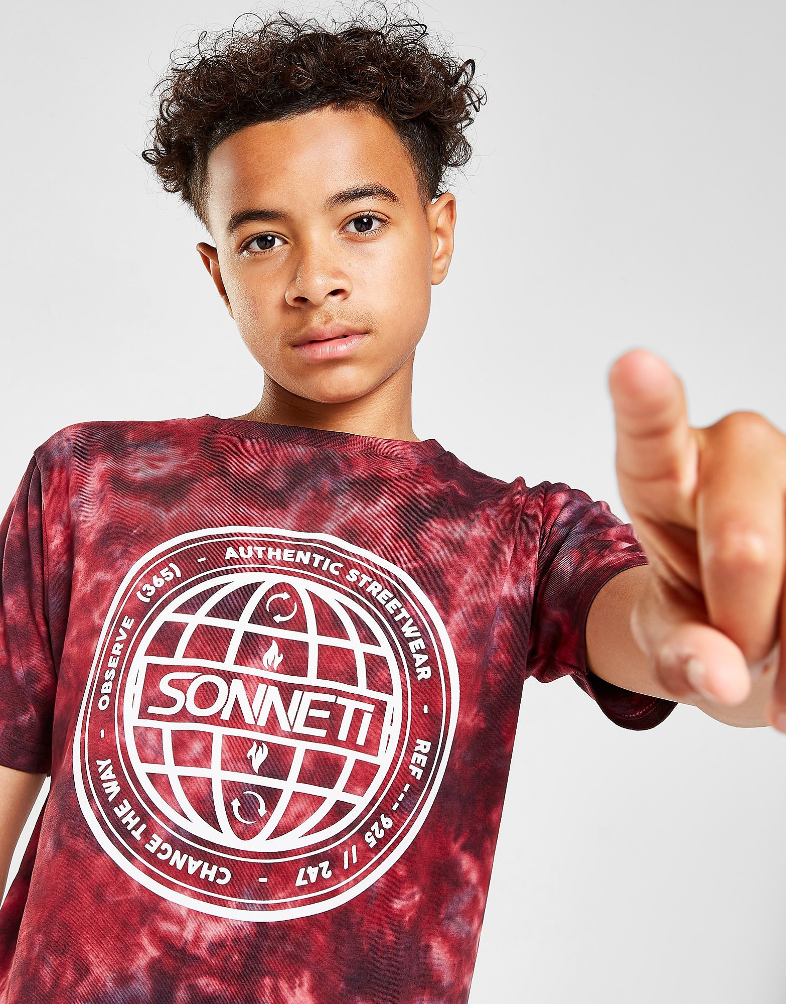 

Sonneti Flush Tie Dye T-Shirt Junior - Red - Kids, Red