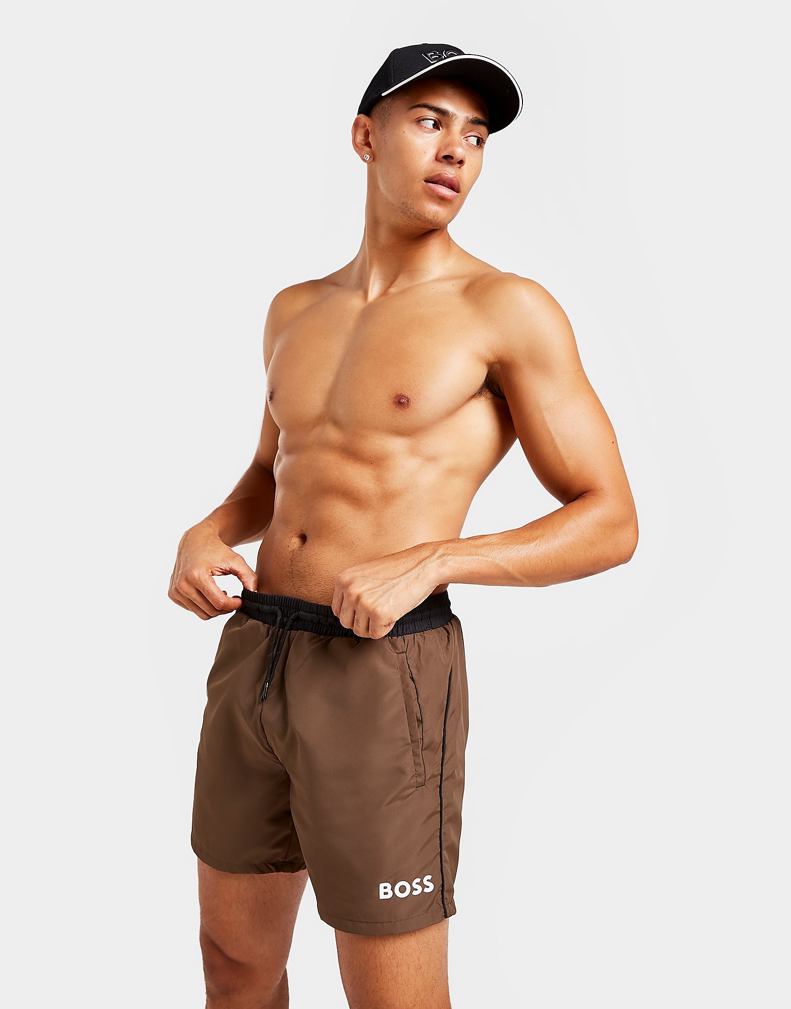 

BOSS Starfish Swim Shorts - Green - Mens, Green