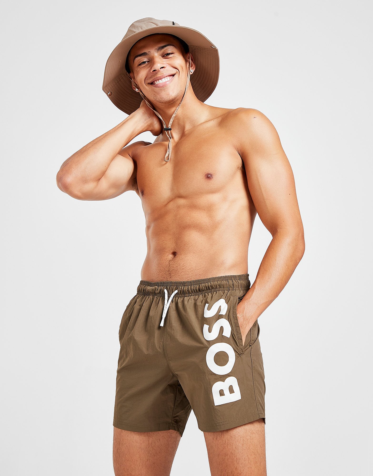 

BOSS Octopus Swim Shorts - Green - Mens, Green