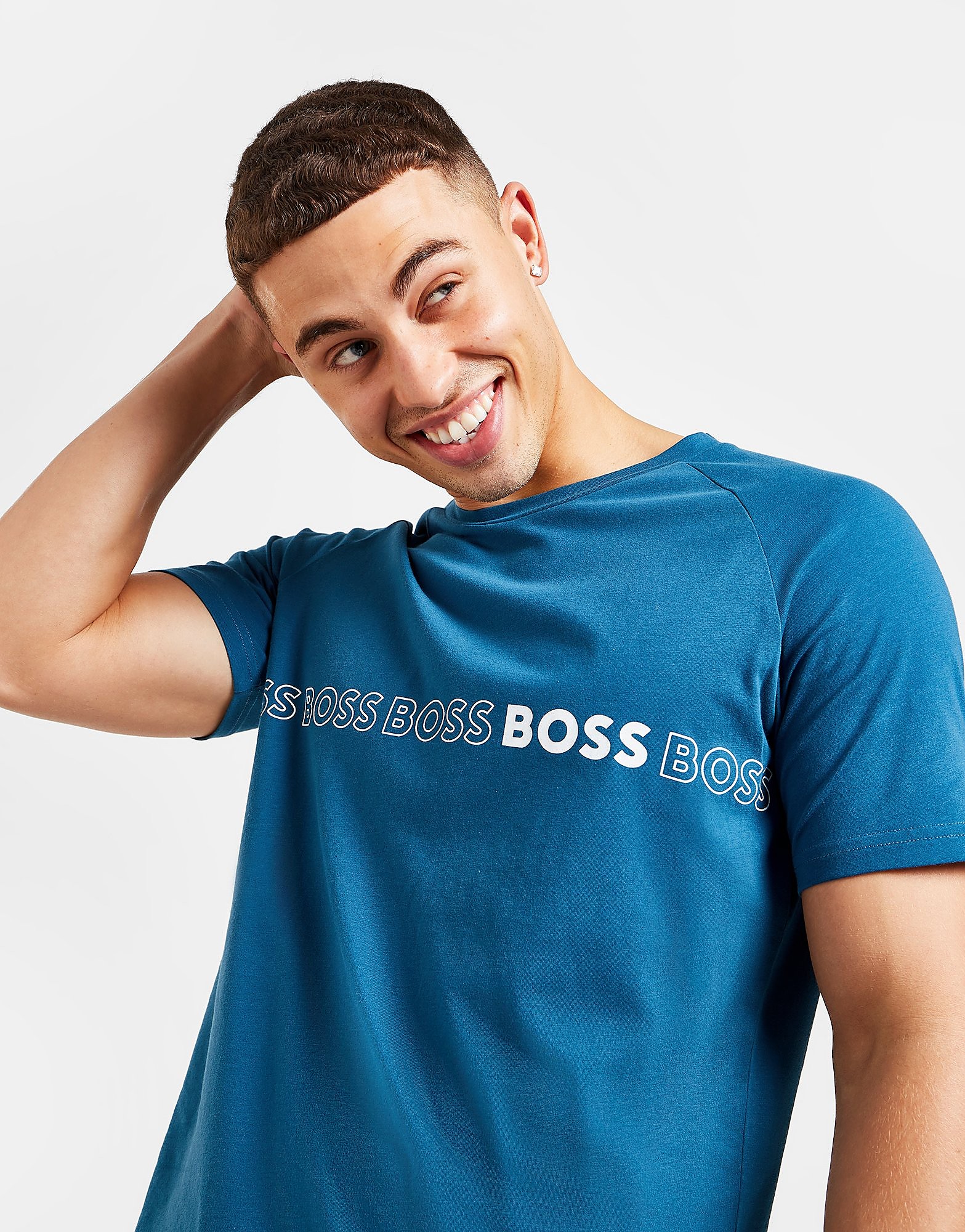 

BOSS Dolphin Linear T-Shirt - Blue - Mens, Blue