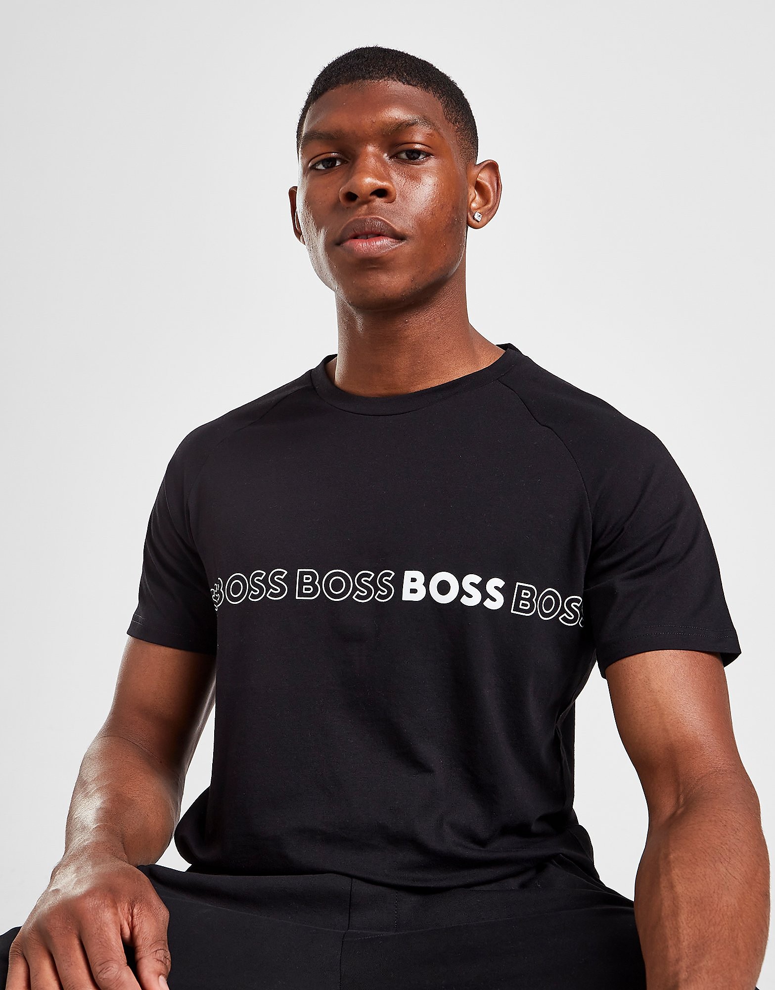 

BOSS Dolphin Linear T-Shirt - Black - Mens, Black