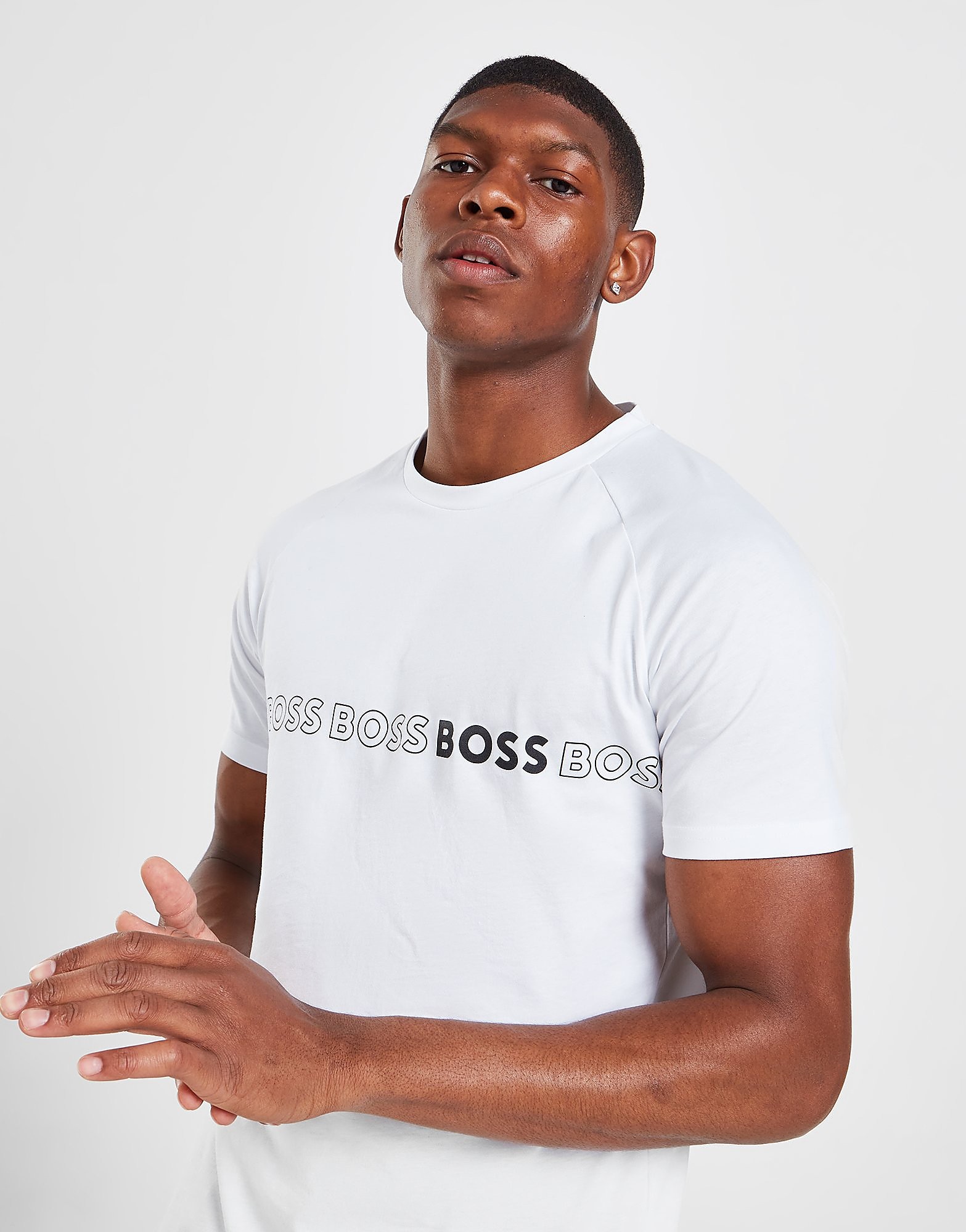 

BOSS Dolphin Linear T-Shirt - White - Mens, White
