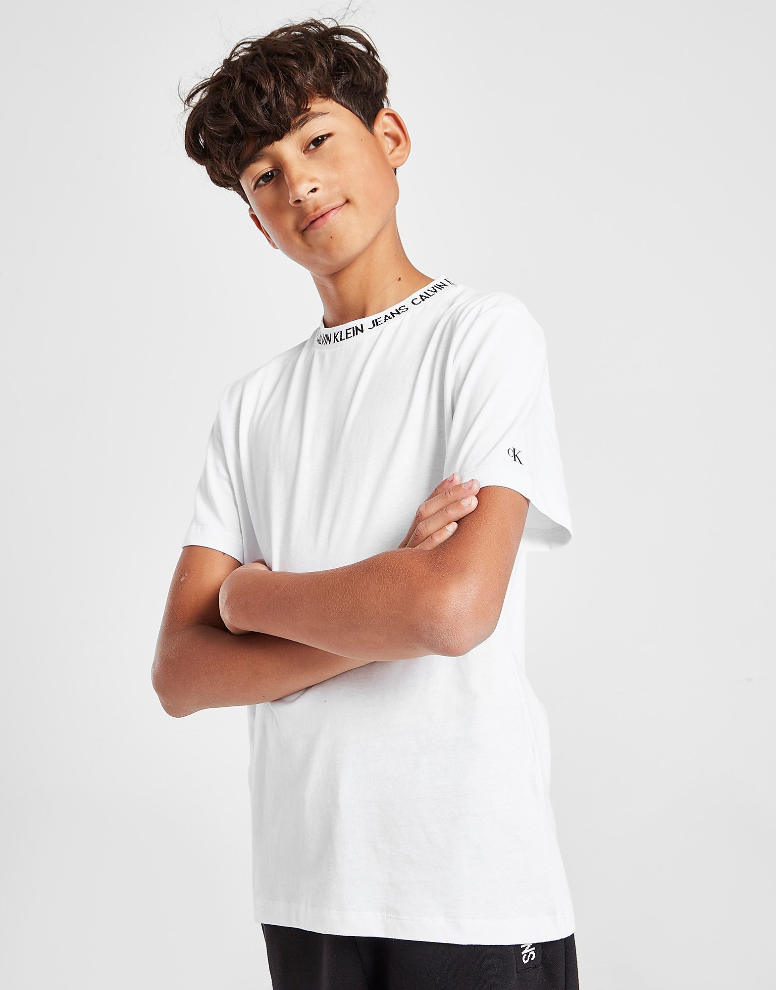 

Calvin Klein Intarsia Logo T-Shirt Junior - White - Kids, White