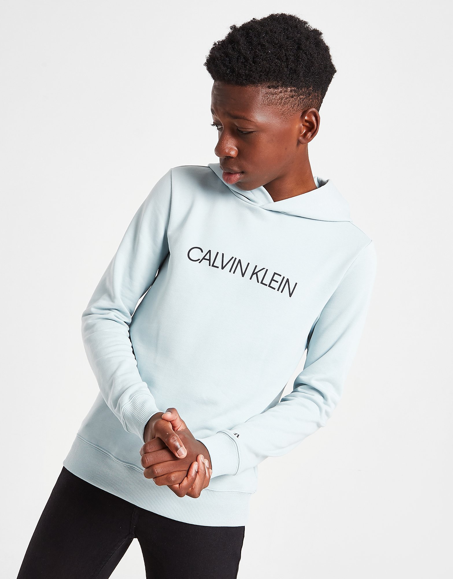 

Calvin Klein Institutional Logo Hoodie Junior - Grey - Kids, Grey