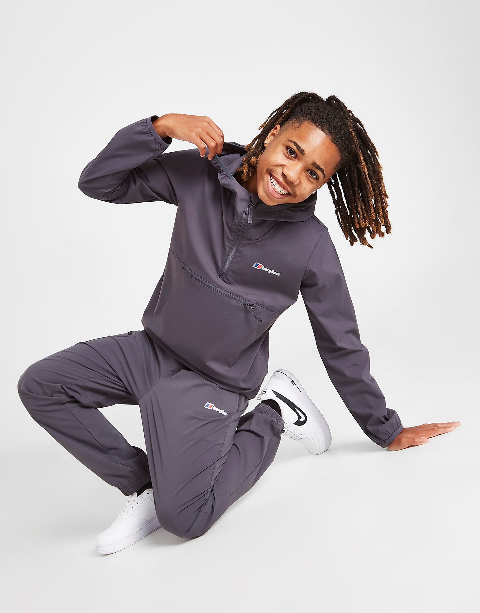 

Berghaus Theran Woven 1/4 Zip Hoodie Junior - Only at JD - Grey - Kids, Grey