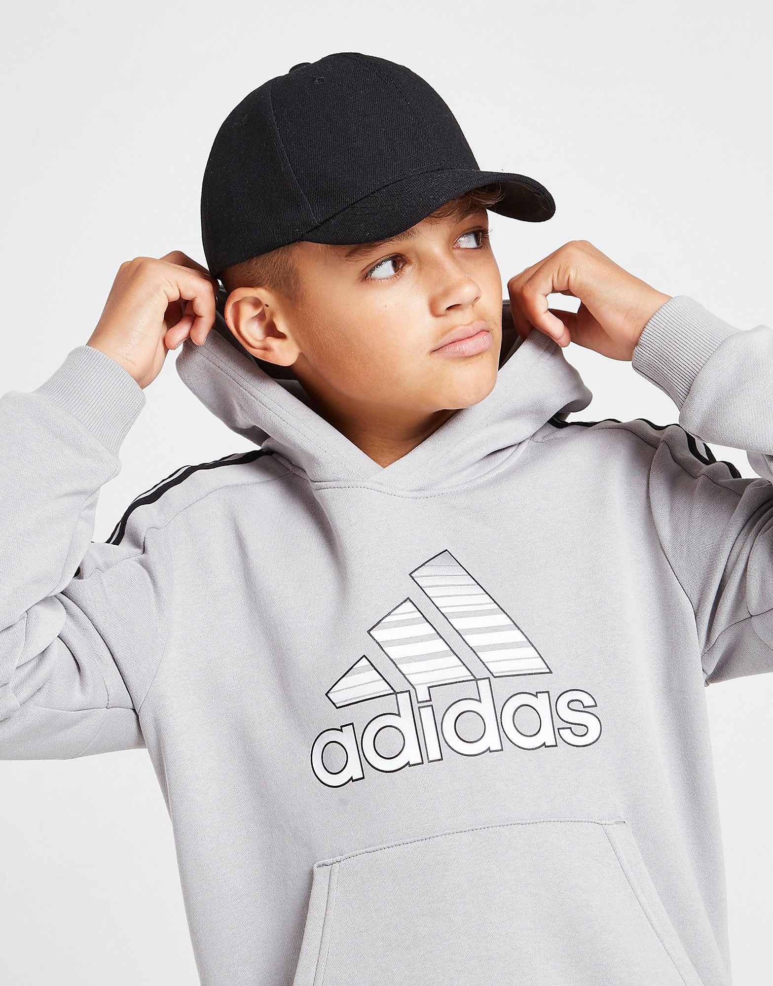 

adidas Fade Graphic Hoodie Junior - Only at JD - Grey - Kids, Grey