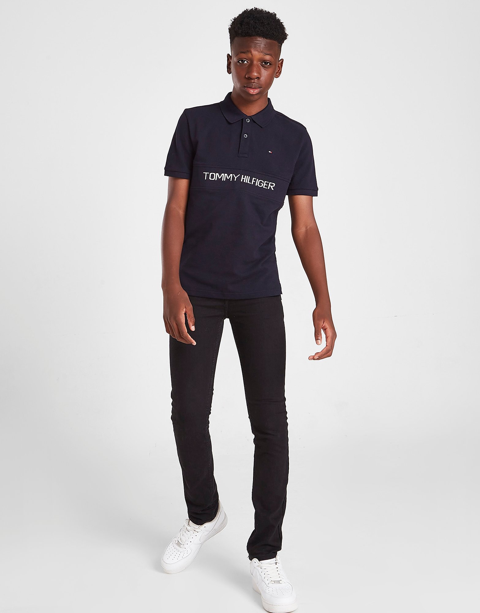 

Tommy Hilfiger Rib Insert Polo Shirt Junior - Navy - Kids, Navy