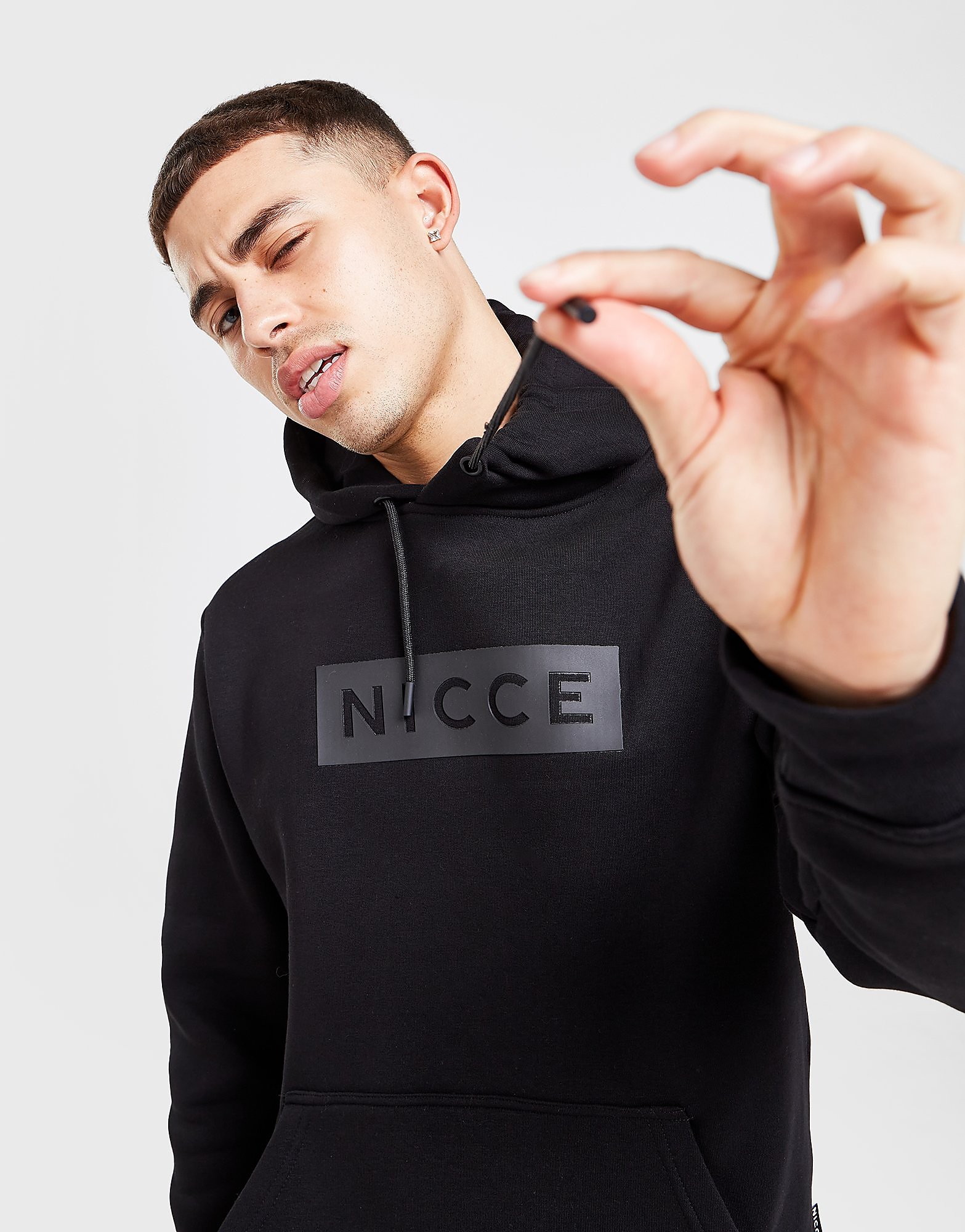 

Nicce Peak Overhead Hoodie - Black - Mens, Black
