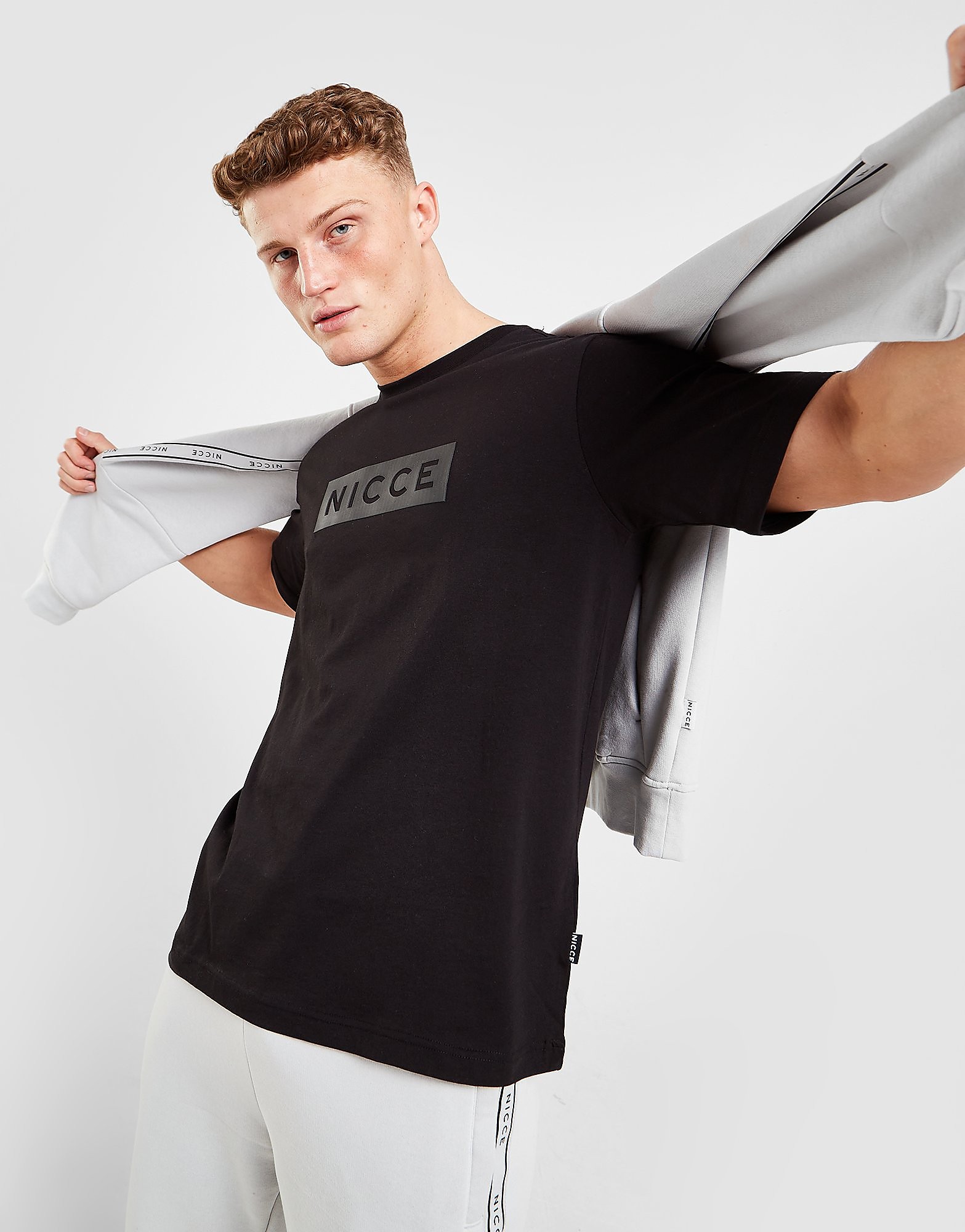 

Nicce Peak T-Shirt - Black - Mens, Black
