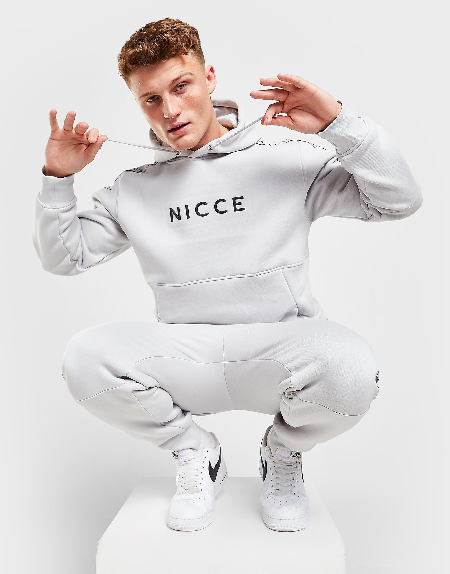 

Nicce Capul Tape Hoodie - Only at JD - Grey - Mens, Grey