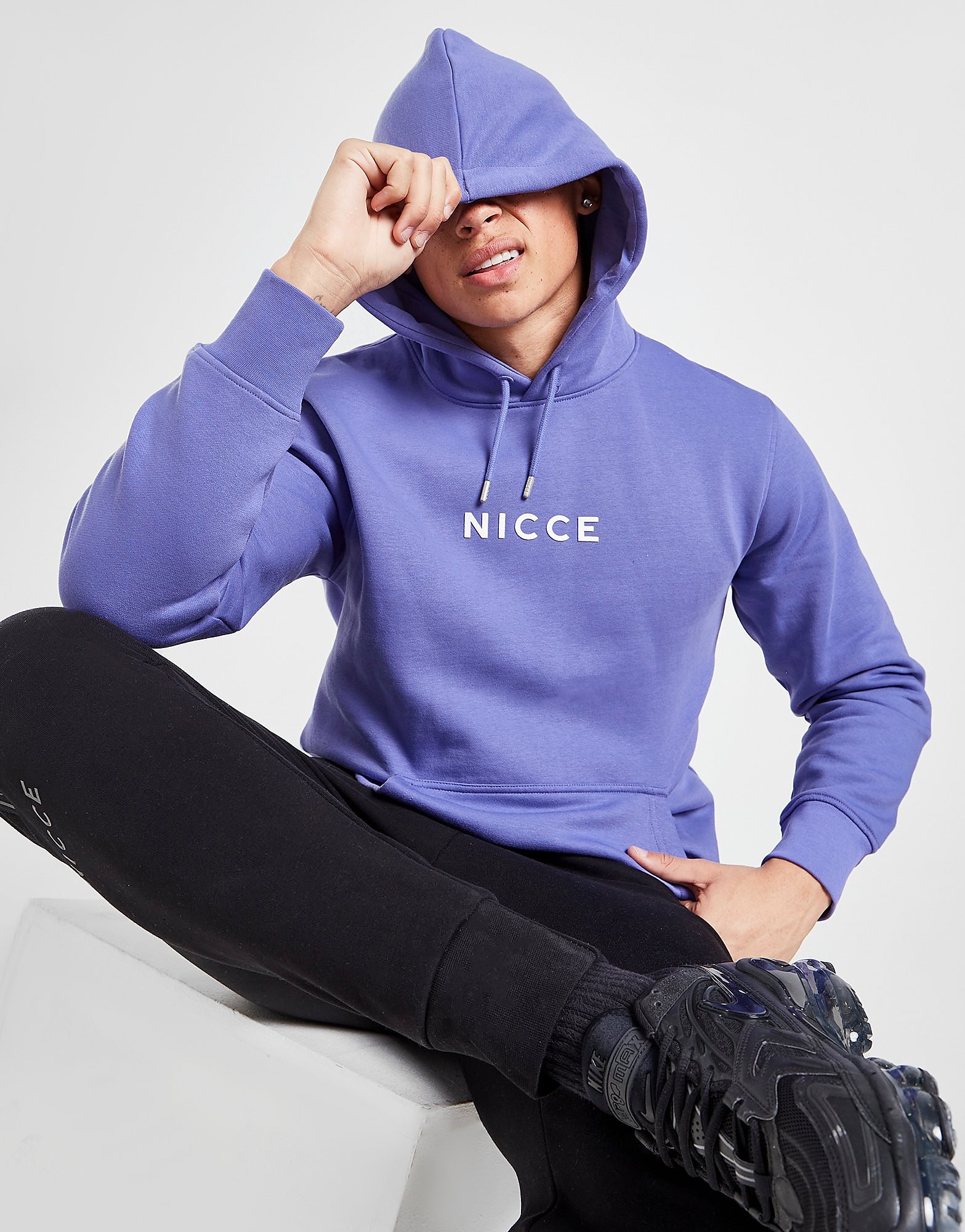 

Nicce Central Logo Hoodie - Only at JD - Purple - Mens, Purple