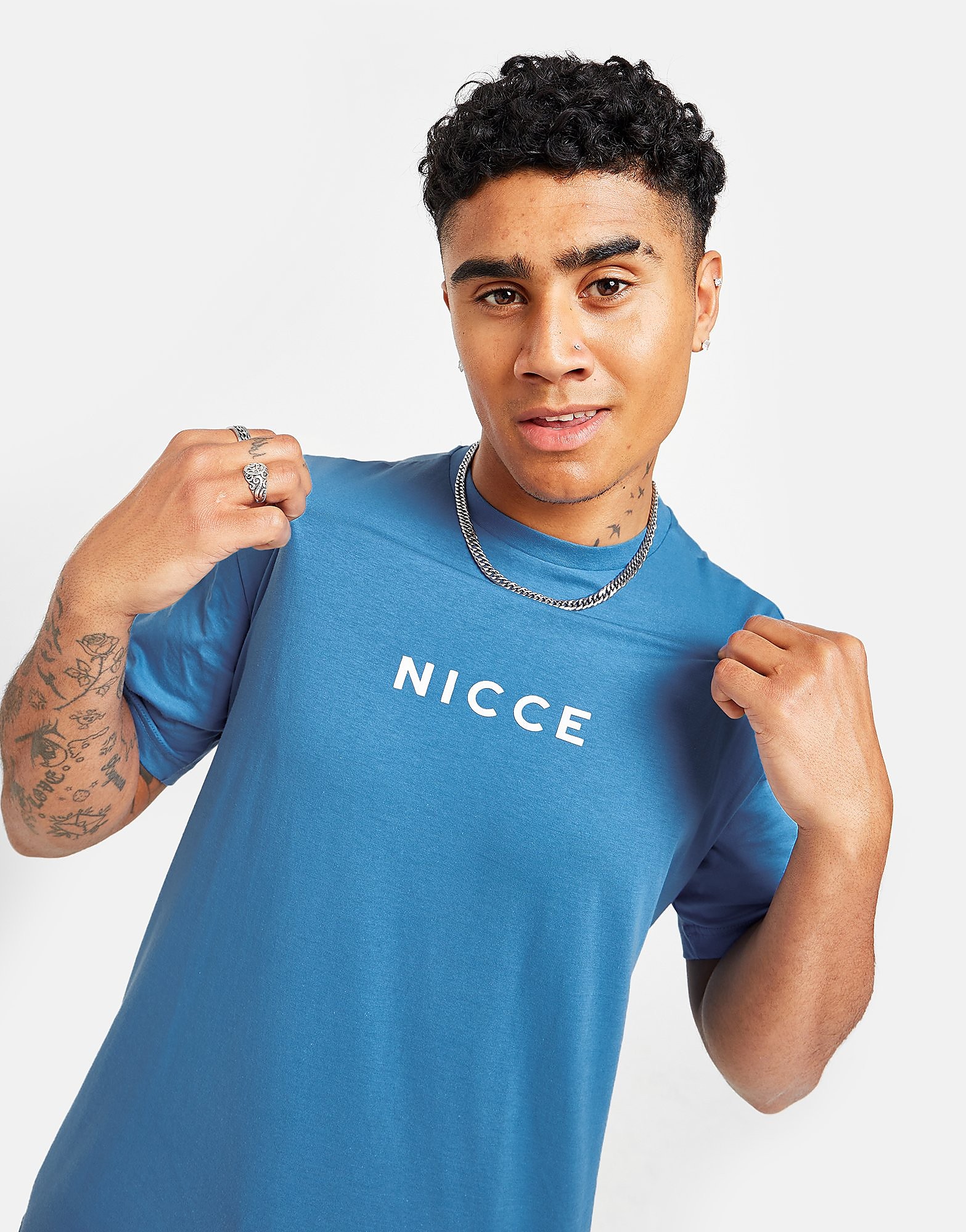 

Nicce Centre Logo T-Shirt - Only at JD - Blue - Mens, Blue