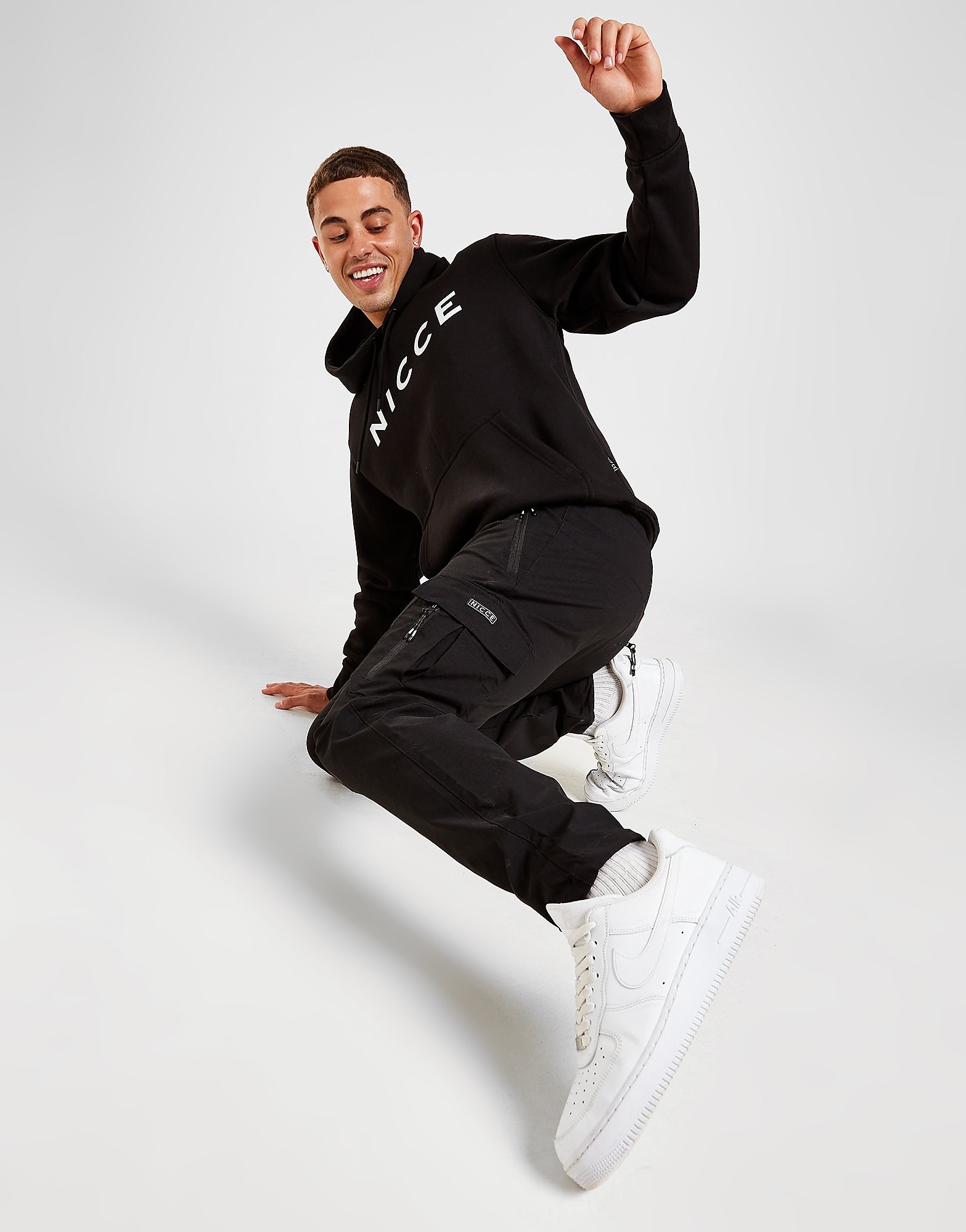 

Nicce Shoreline Cargo Track Pants - Only at JD - Black - Mens, Black