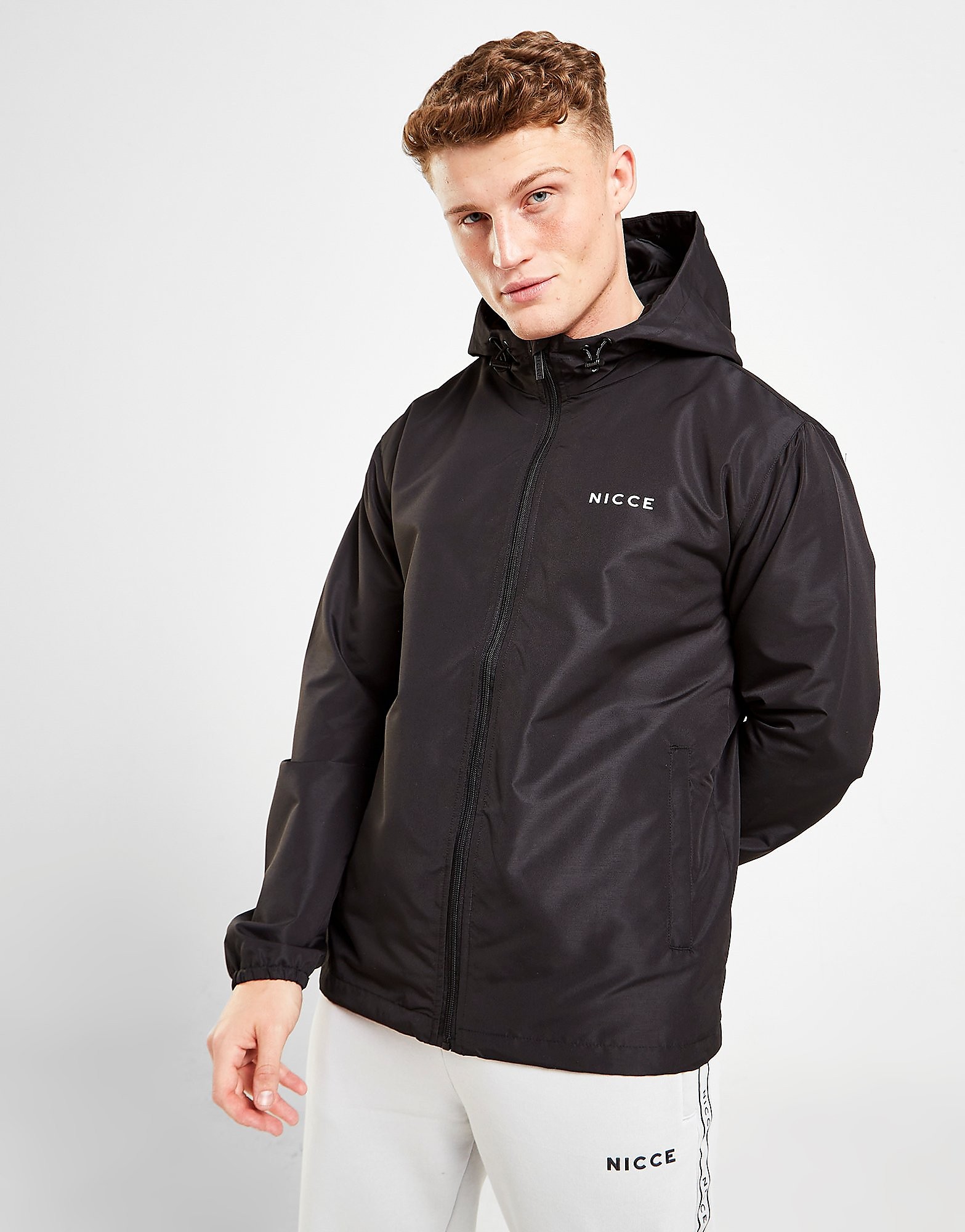 

Nicce Core Full Zip Windrunner - Black - Mens, Black