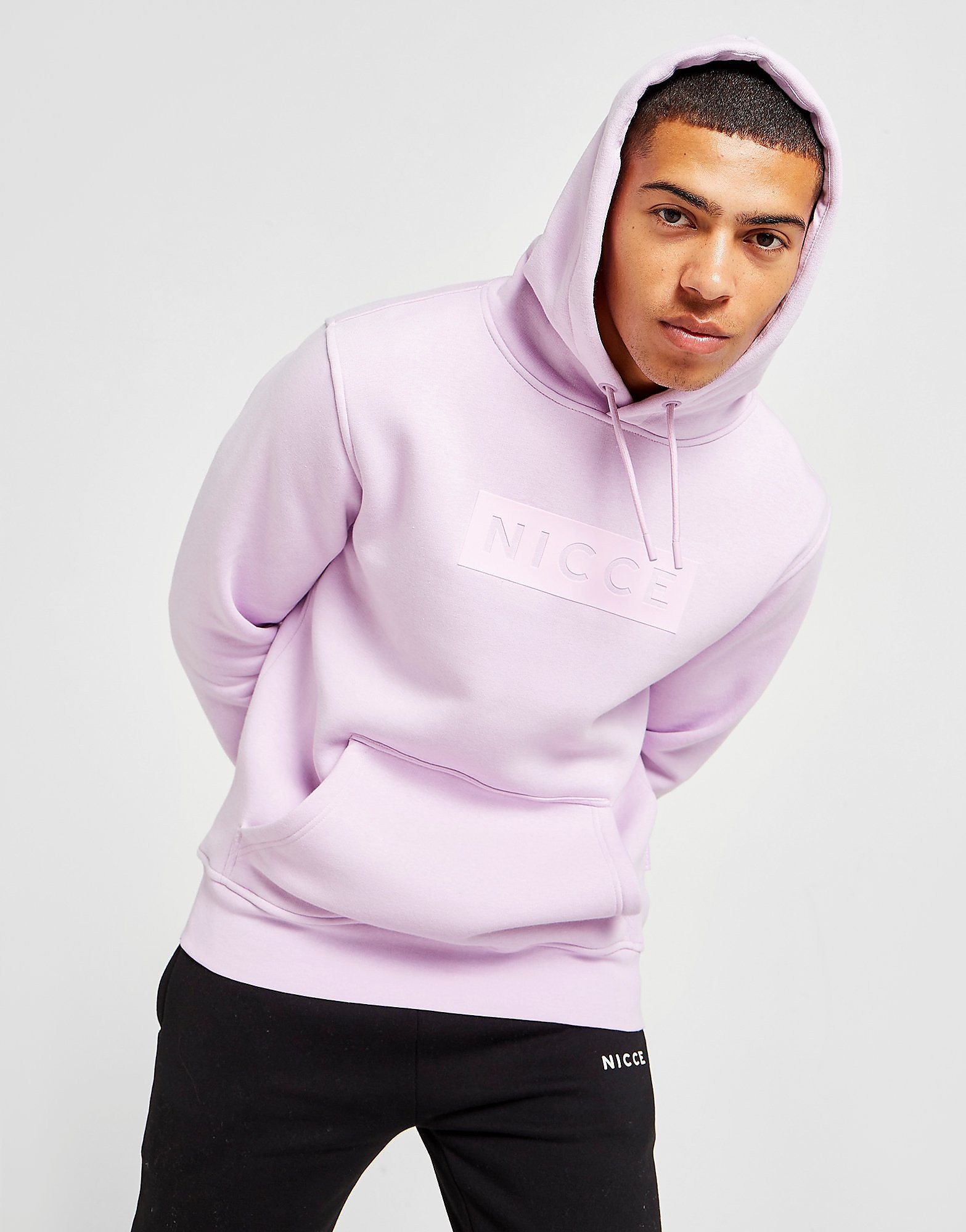 

Nicce Peak Overhead Hoodie - Pink - Mens, Pink