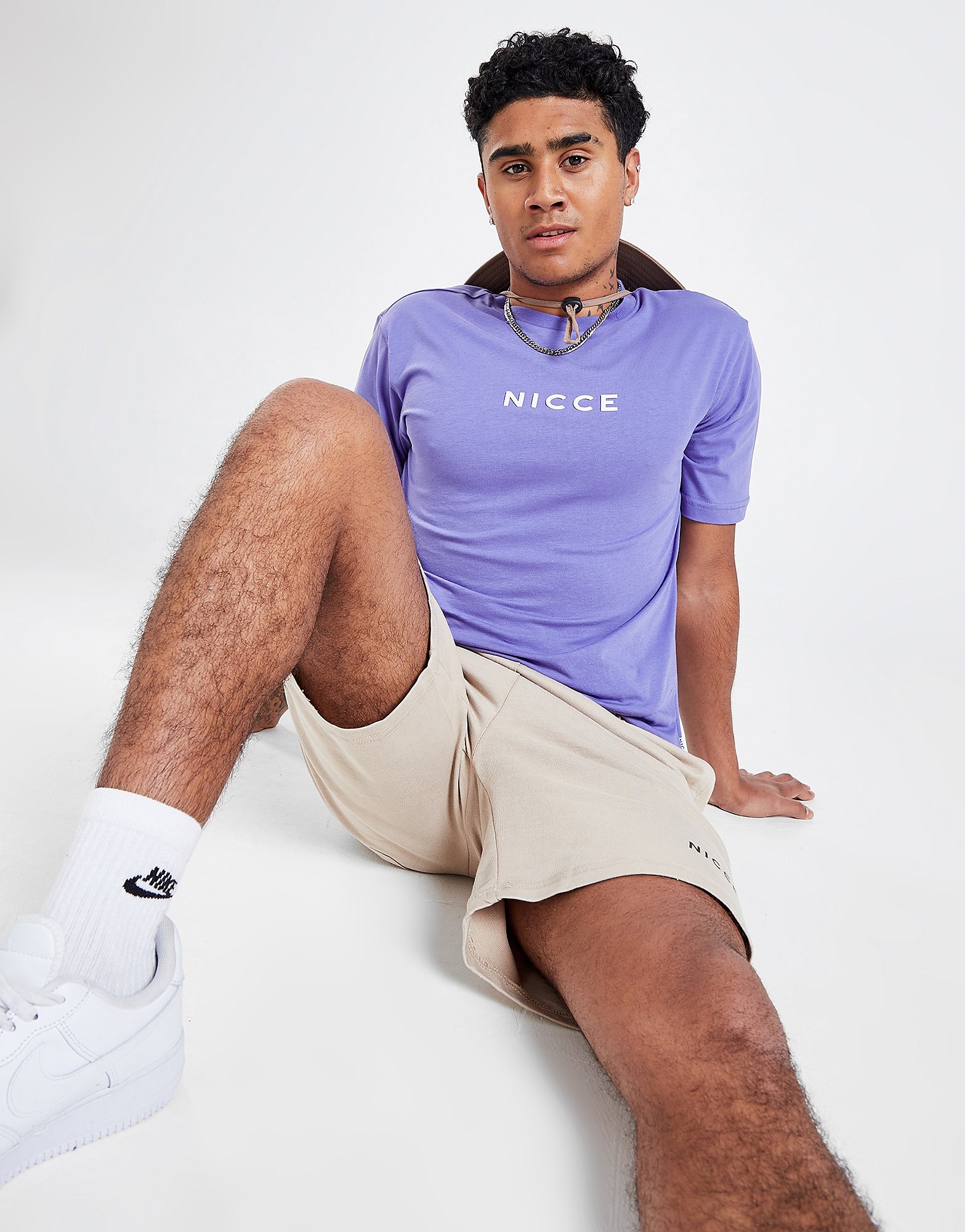 

Nicce Centre Logo T-Shirt - Only at JD - Purple - Mens, Purple