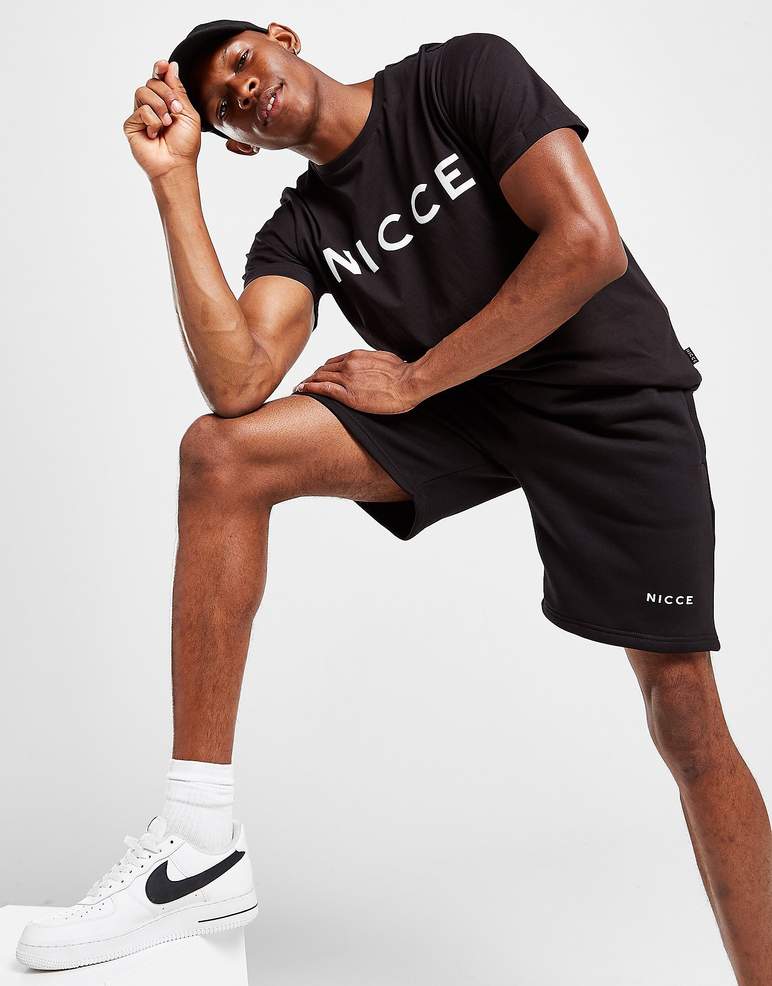 

Nicce Original Logo Shorts - Black - Mens, Black