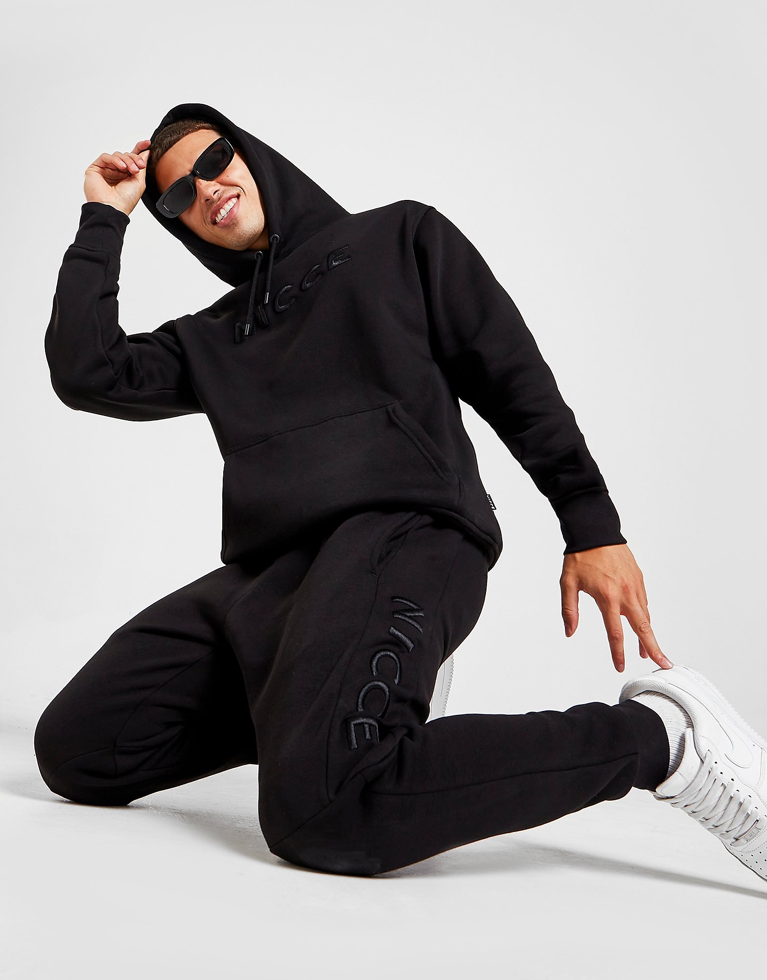 

Nicce Mercury Fleece Tracksuit - Black - Mens, Black