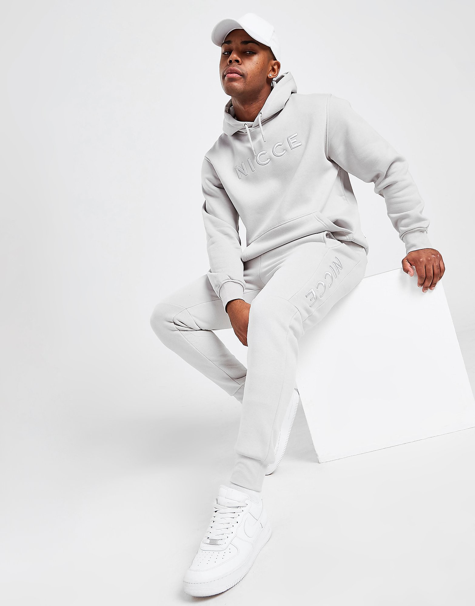

Nicce Mercury Fleece Tracksuit - Grey - Mens, Grey