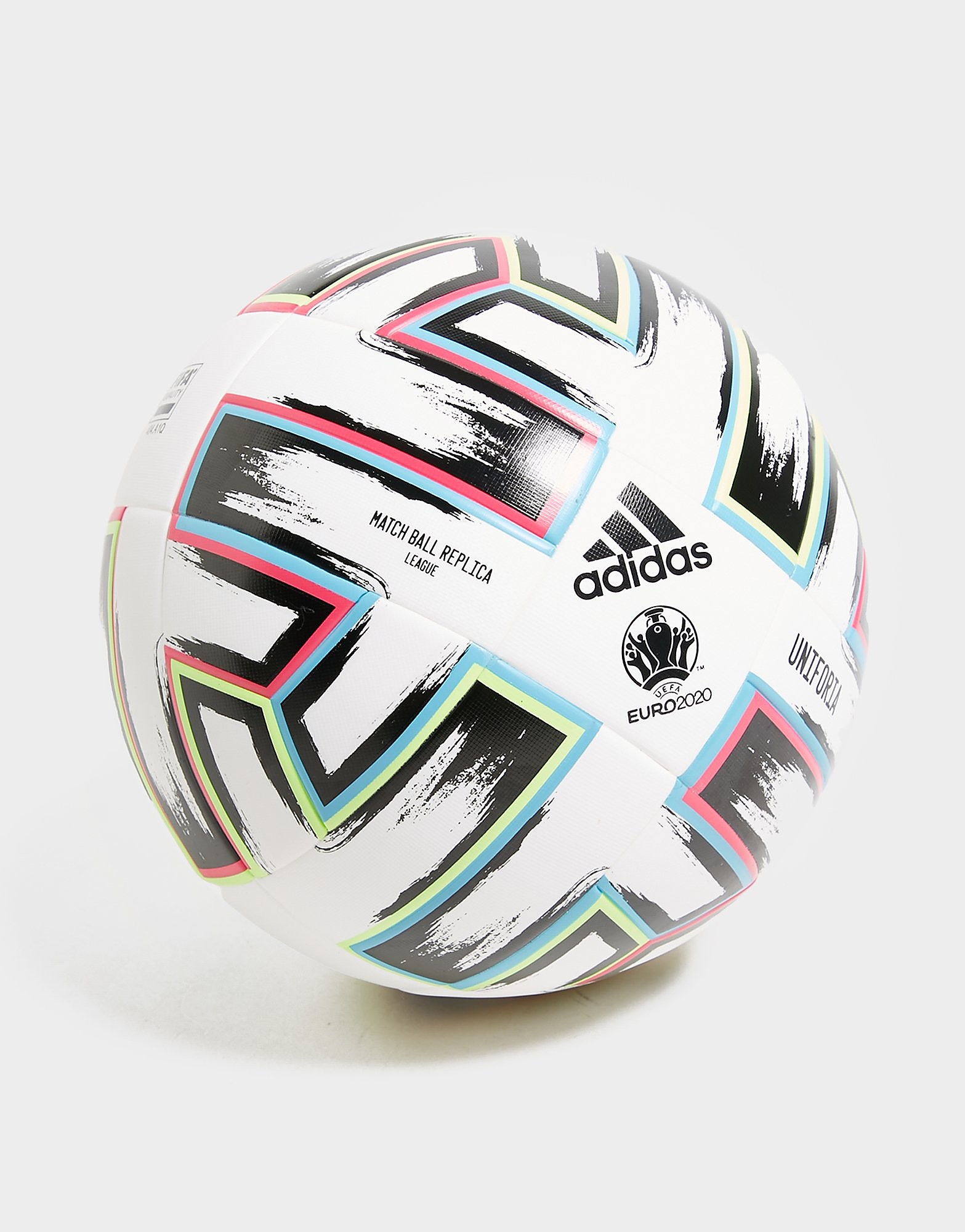 

adidas Euro 2020 Uniforia League Box Football - White / Black / Signal Green / Bright Cyan - Kids, White / Black / Signal Green / Bright Cyan