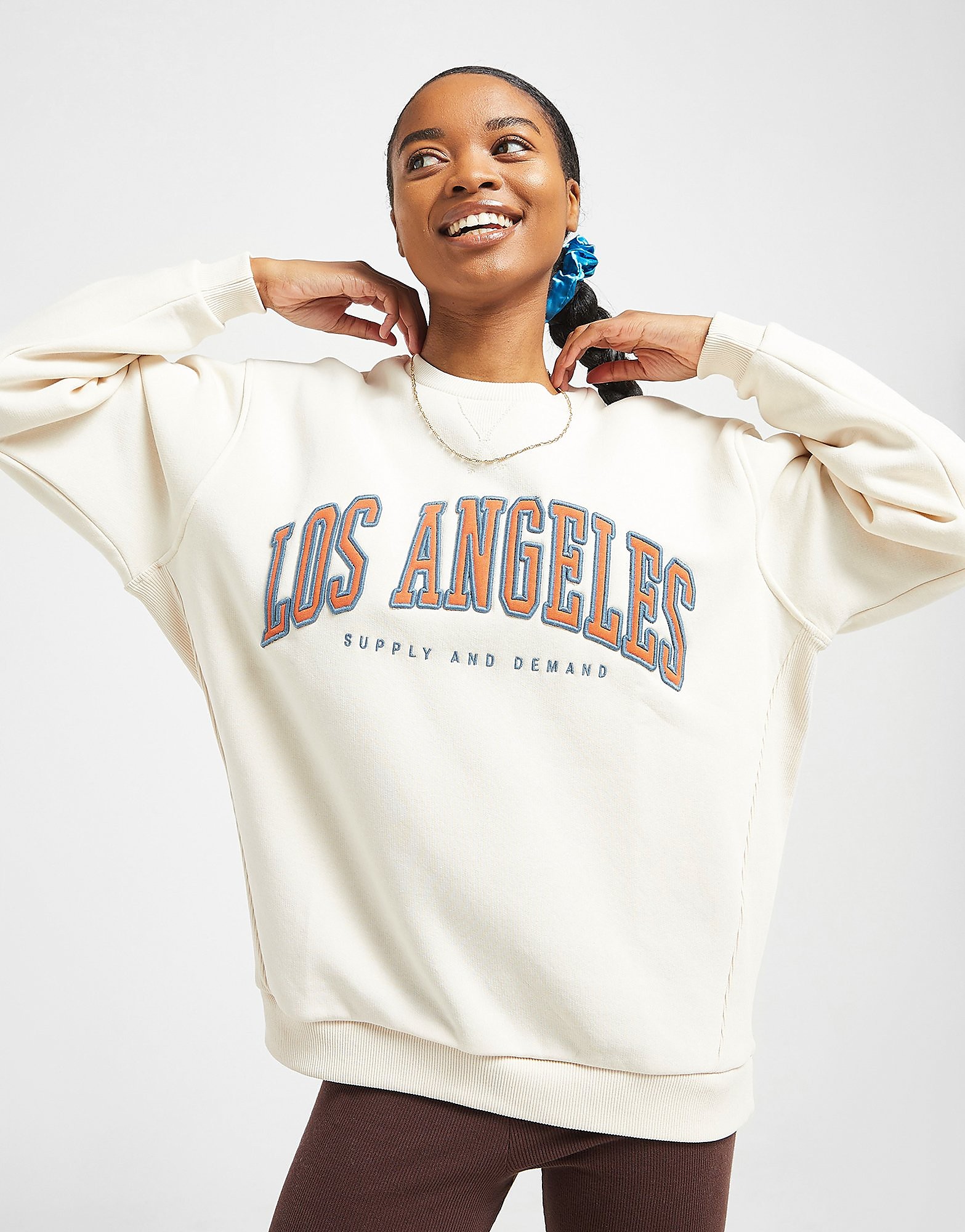 

Supply & Demand Varsity Crew Sweatshirt - Only at JD - White - Womens, White