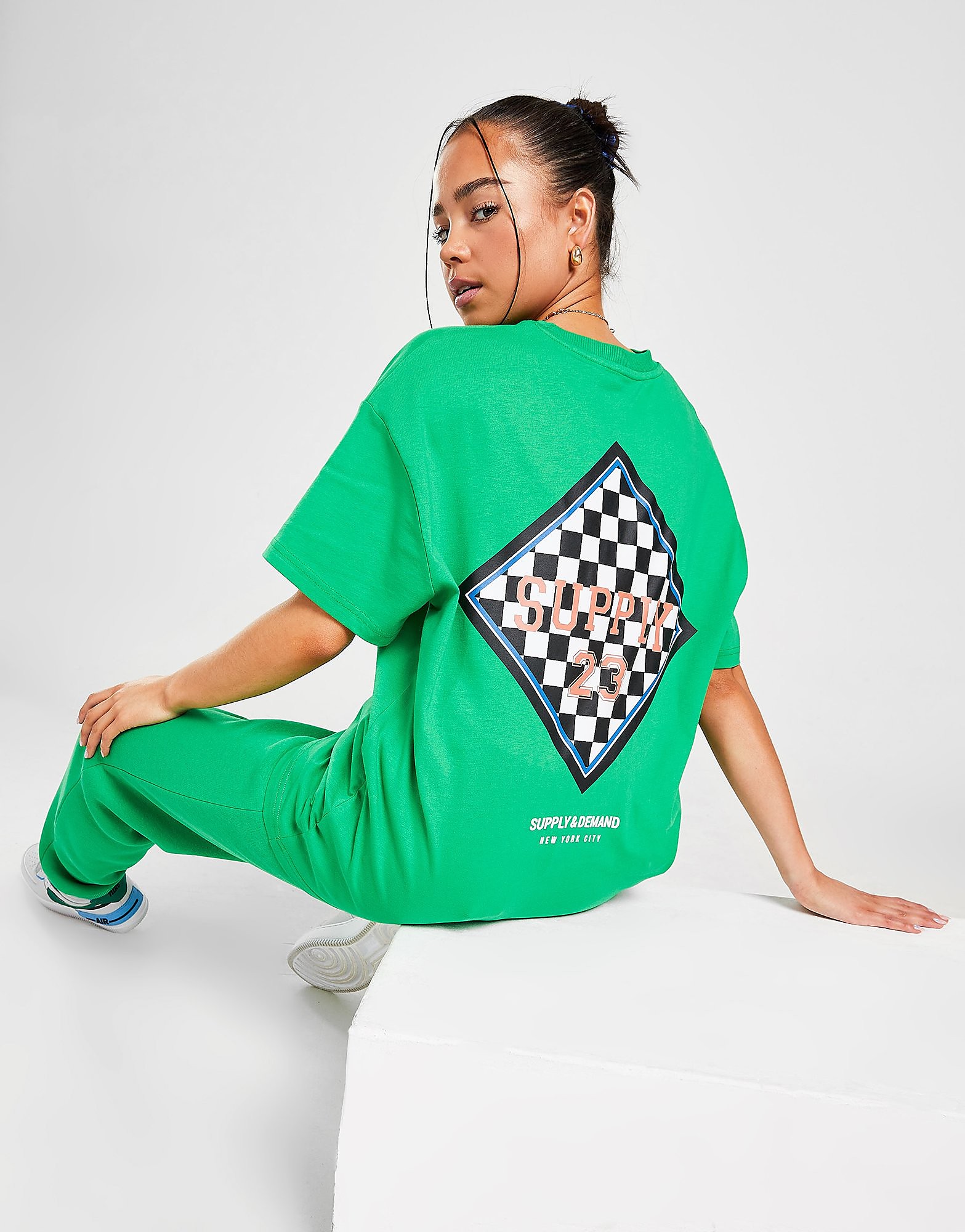 

Supply & Demand Speed Graphic Short Sleeve T-Shirt - Only at JD - Green - Womens, Green