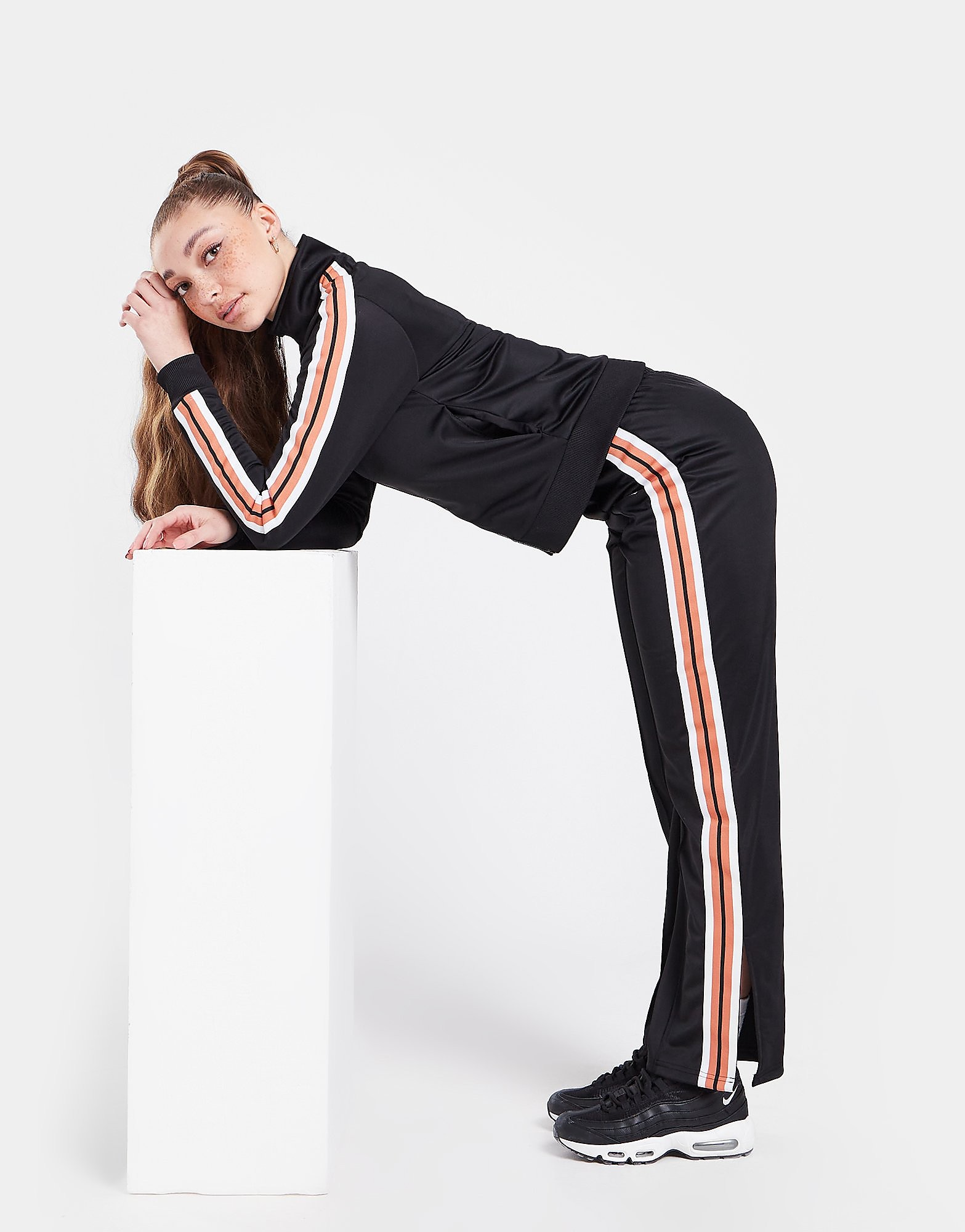 

Supply & Demand Stripe Wide Leg Track Pants - Only at JD - Black - Womens, Black