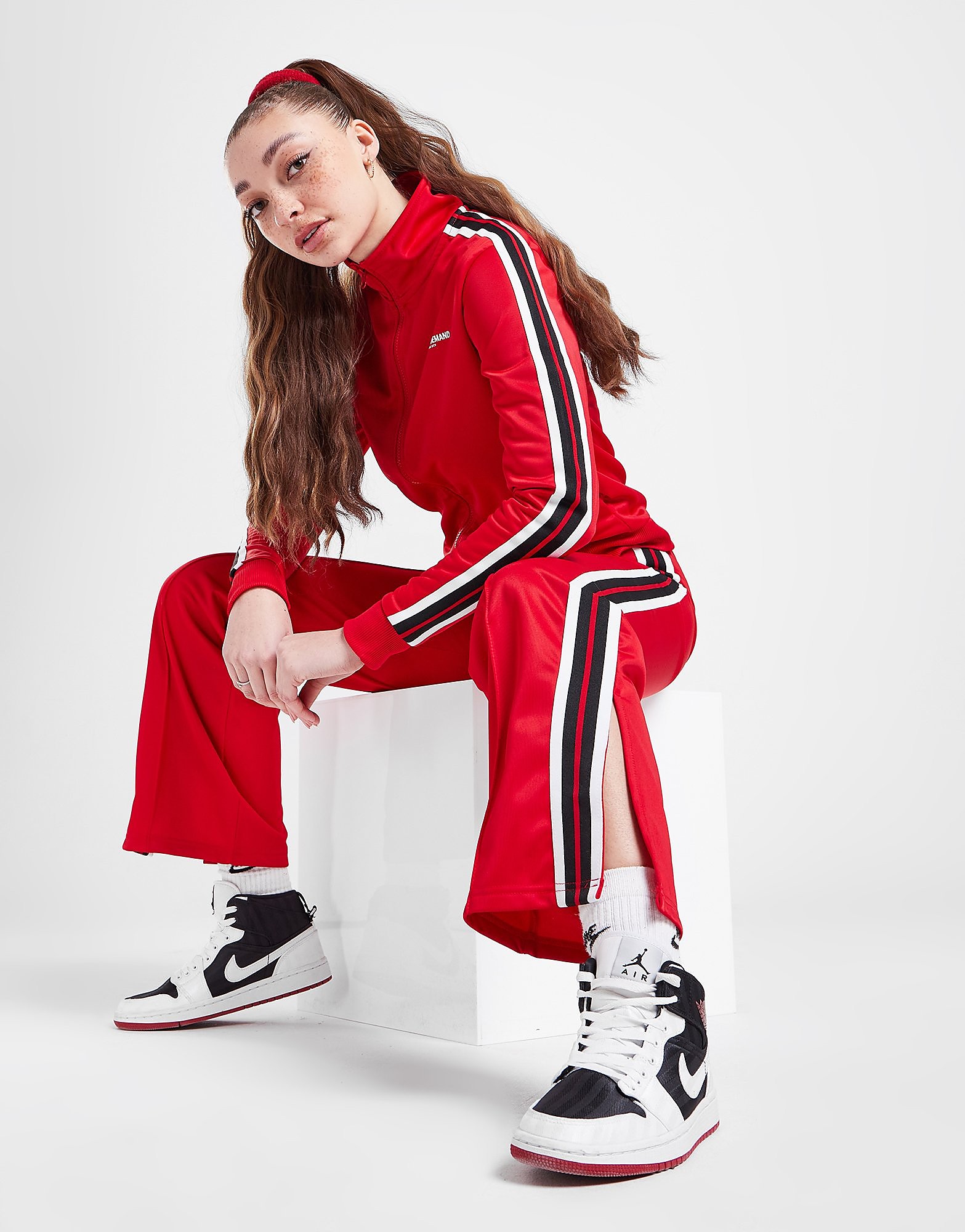 

Supply & Demand Stripe Track Pants - Only at JD - Red - Womens, Red