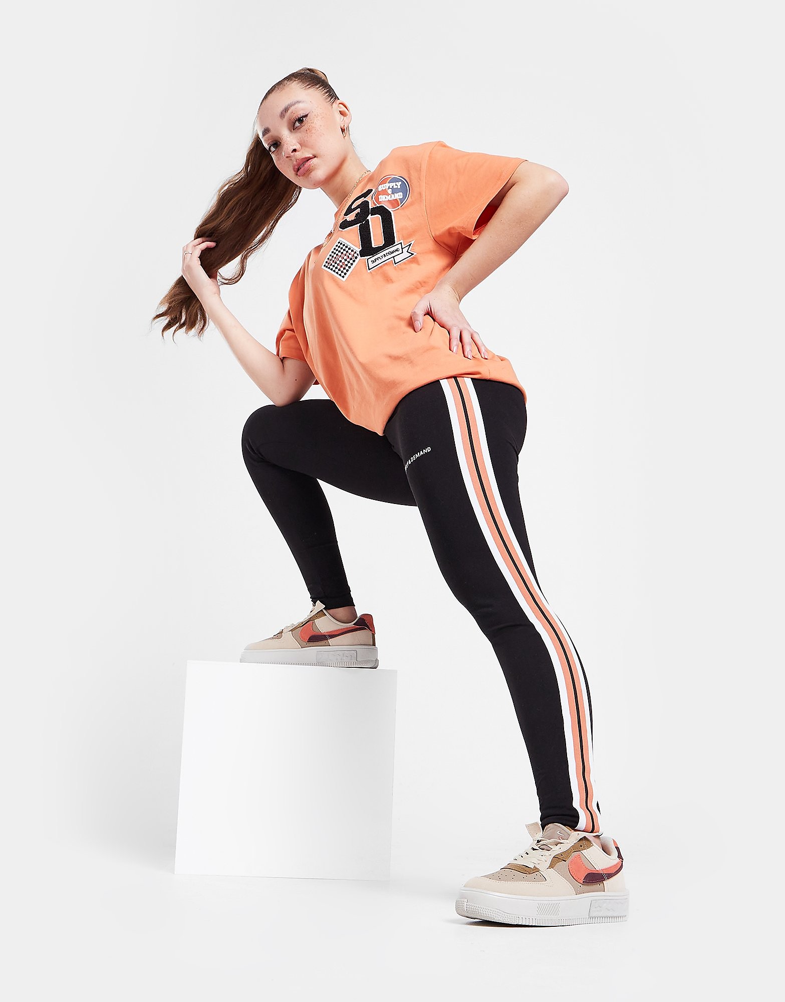 

Supply & Demand Athletic Stripe Leggings - Only at JD - Black - Womens, Black