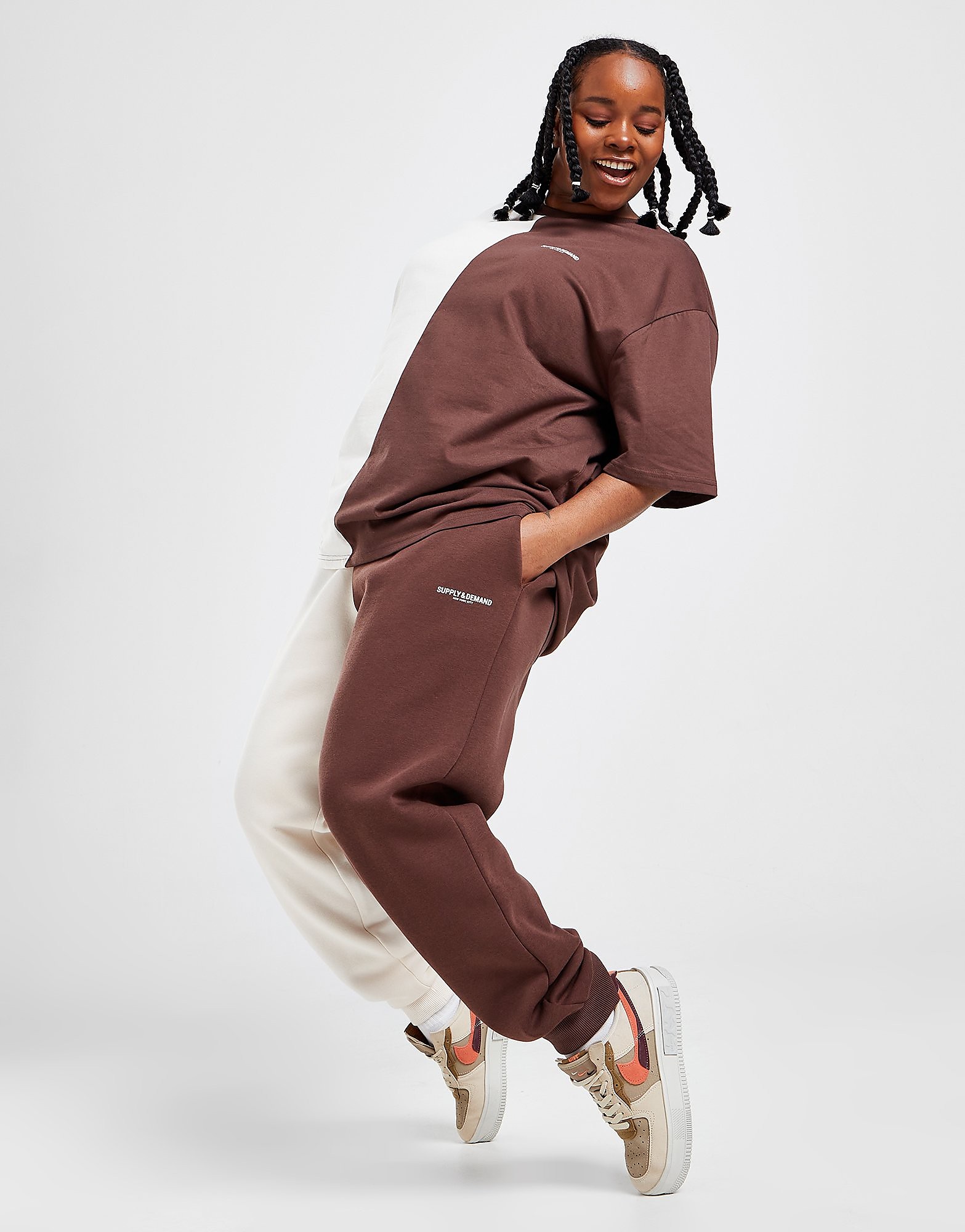 

Supply & Demand Splice Plus Size Joggers - Only at JD - Brown - Womens, Brown
