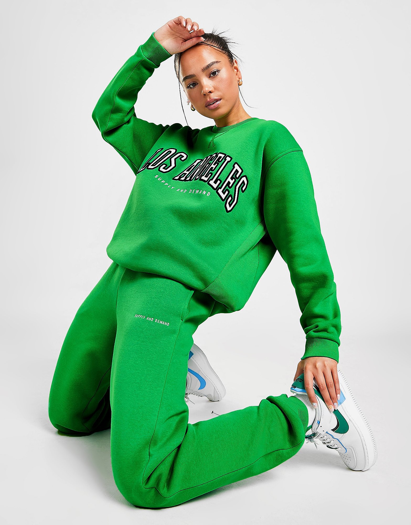 Supply & Demand Joggers Varsity Logo - Only at JD - Verde - Womens, Verde