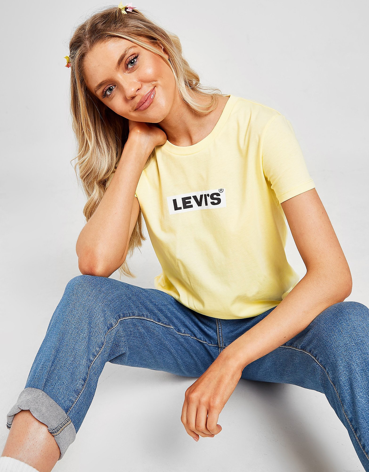 

Levis Box Tab T-Shirt - Yellow - Womens, Yellow
