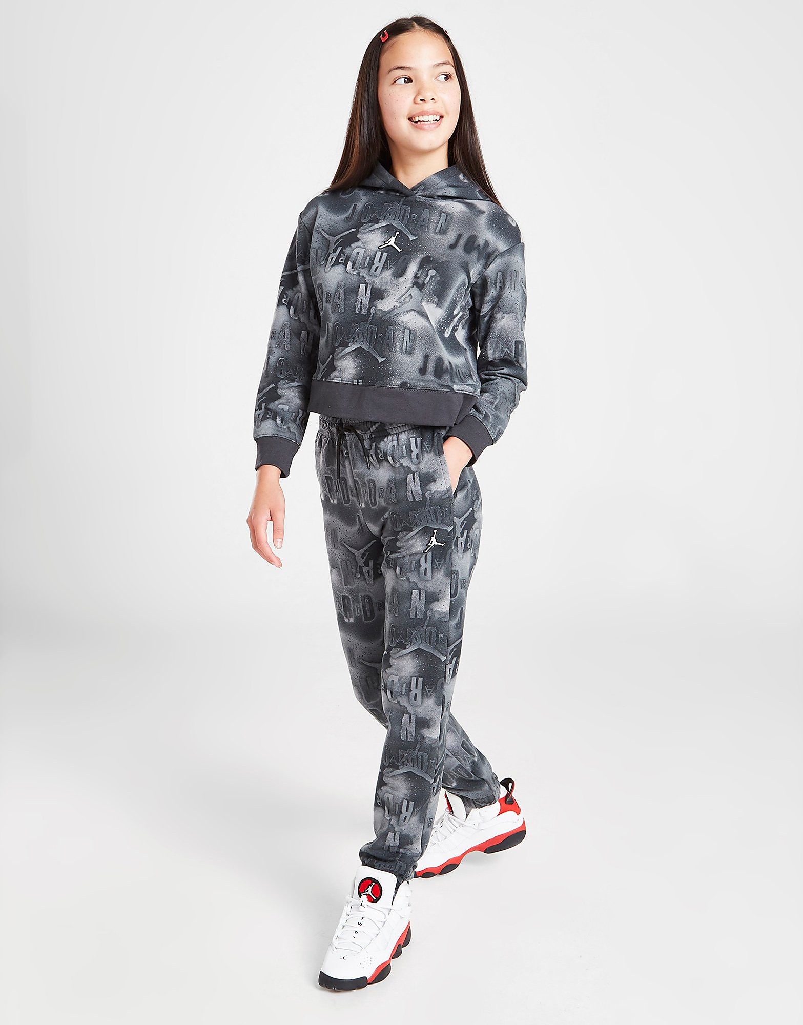 

Jordan Girls' All Over Print Tie Dye Joggers Junior - Black - Kids, Black