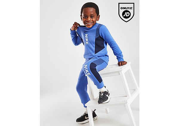 Nike Hybrid Crew Tracksuit Children, Blue